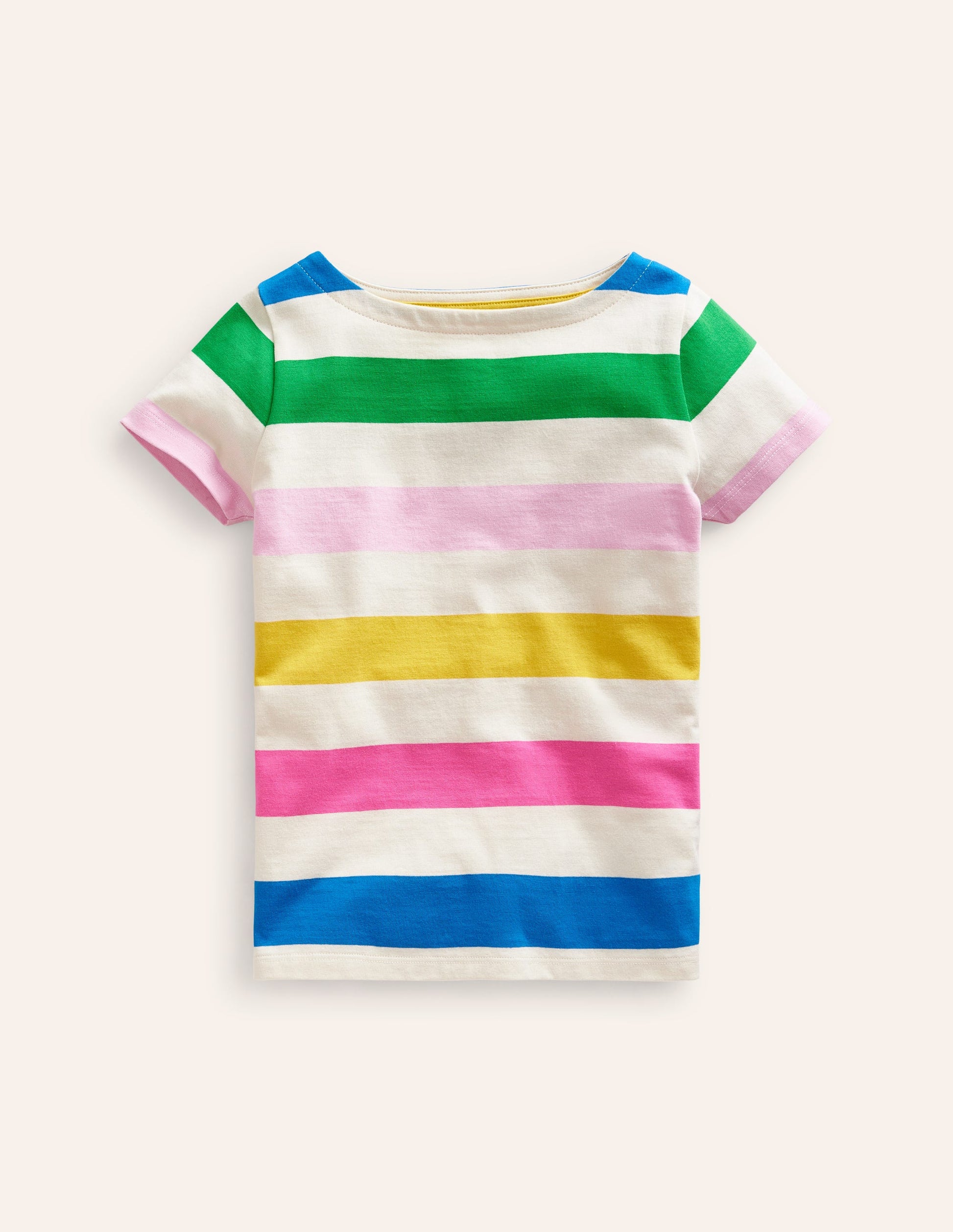 Short Sleeve Breton-Multi Stripe-1