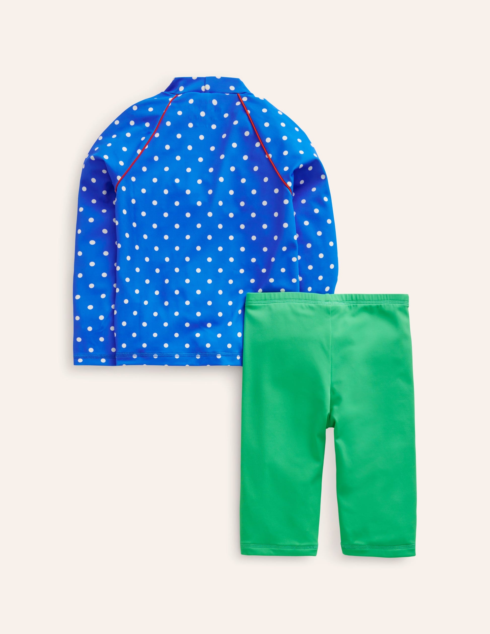 Sun Safe Rash Vest Set-Mermaid Appliqué-2