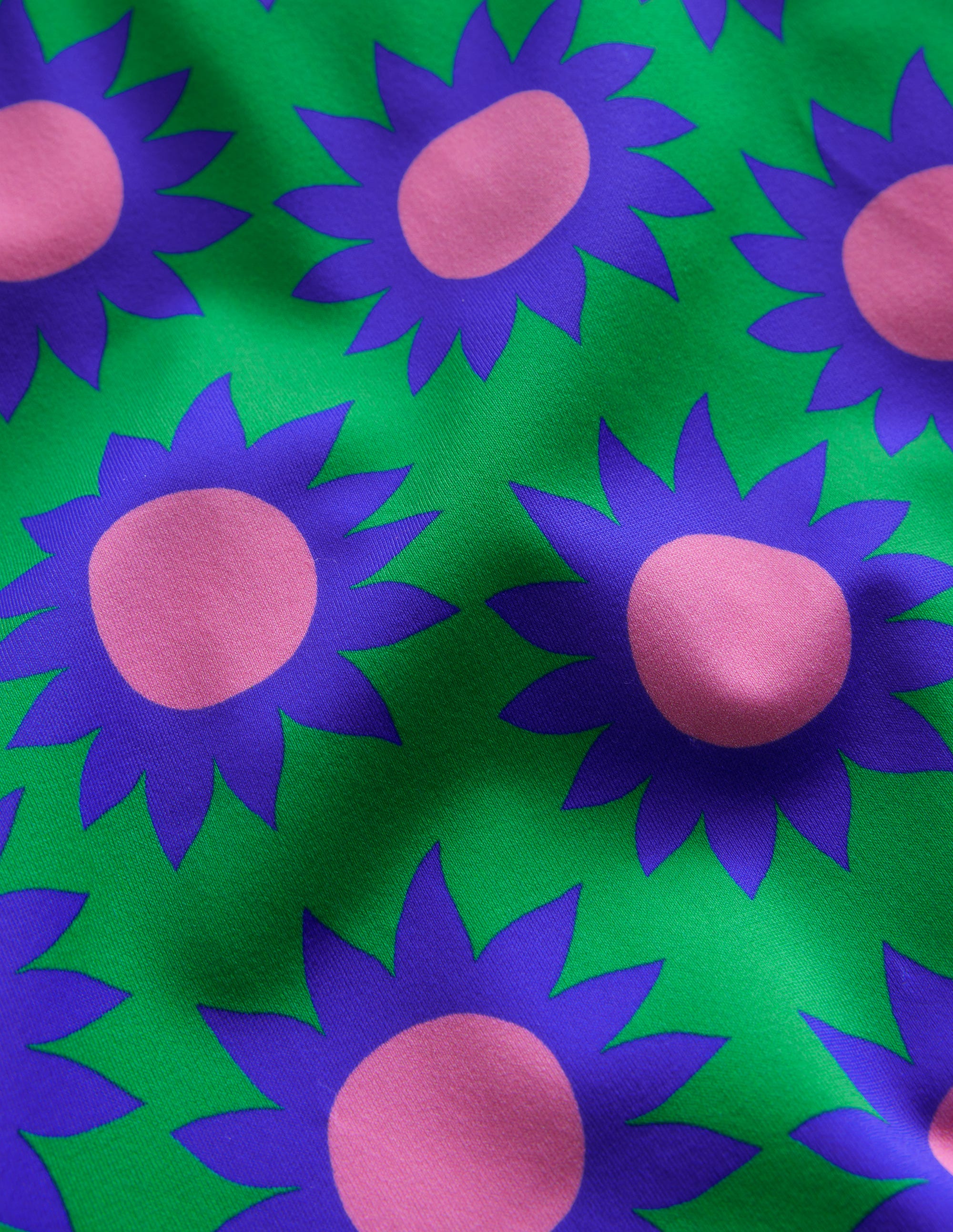 Fun Printed Swimsuit-Runner Bean Sunflower Geo - Image 3