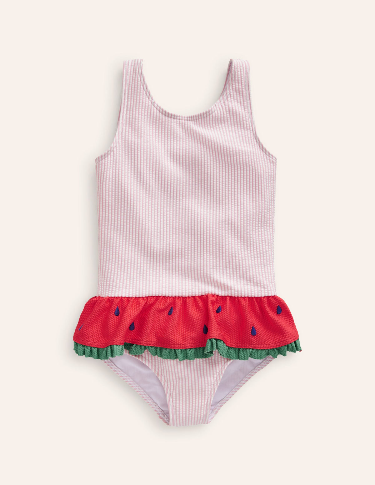 Peplum Swimsuit-Blooming Pink/ Vanilla Pod - Image 1