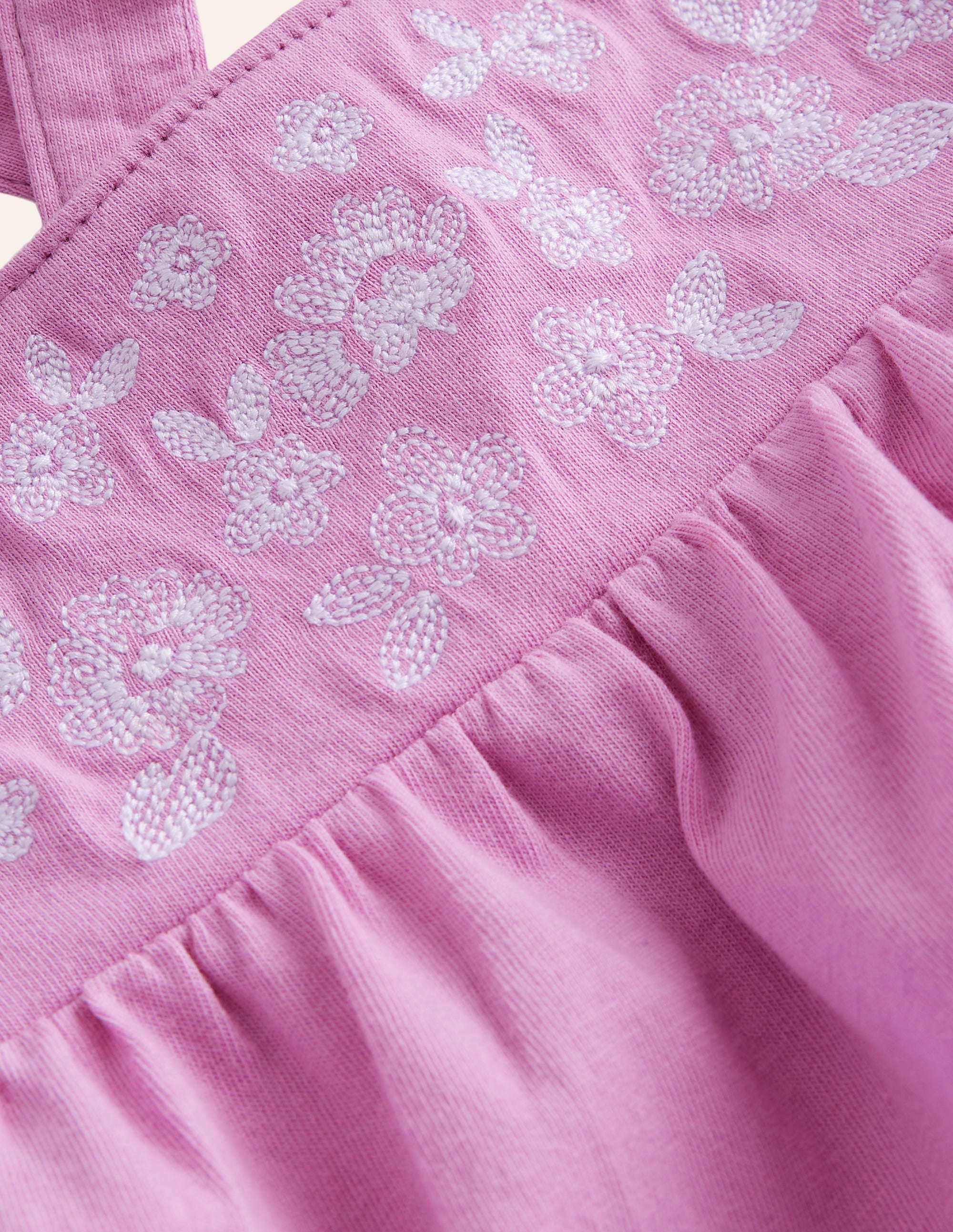 Embroidered Jersey Vest-Cosmos Pink - Image 3