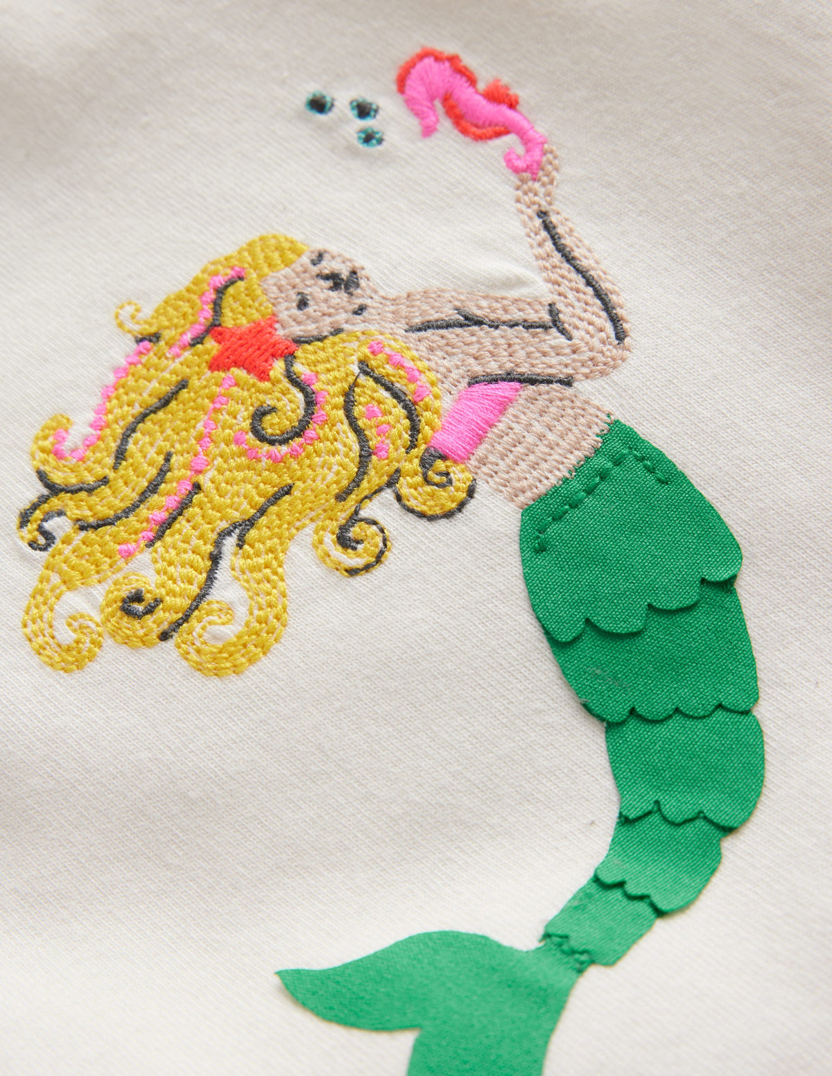 Superstitch Logo T-Shirt-Ivory Mermaid-3