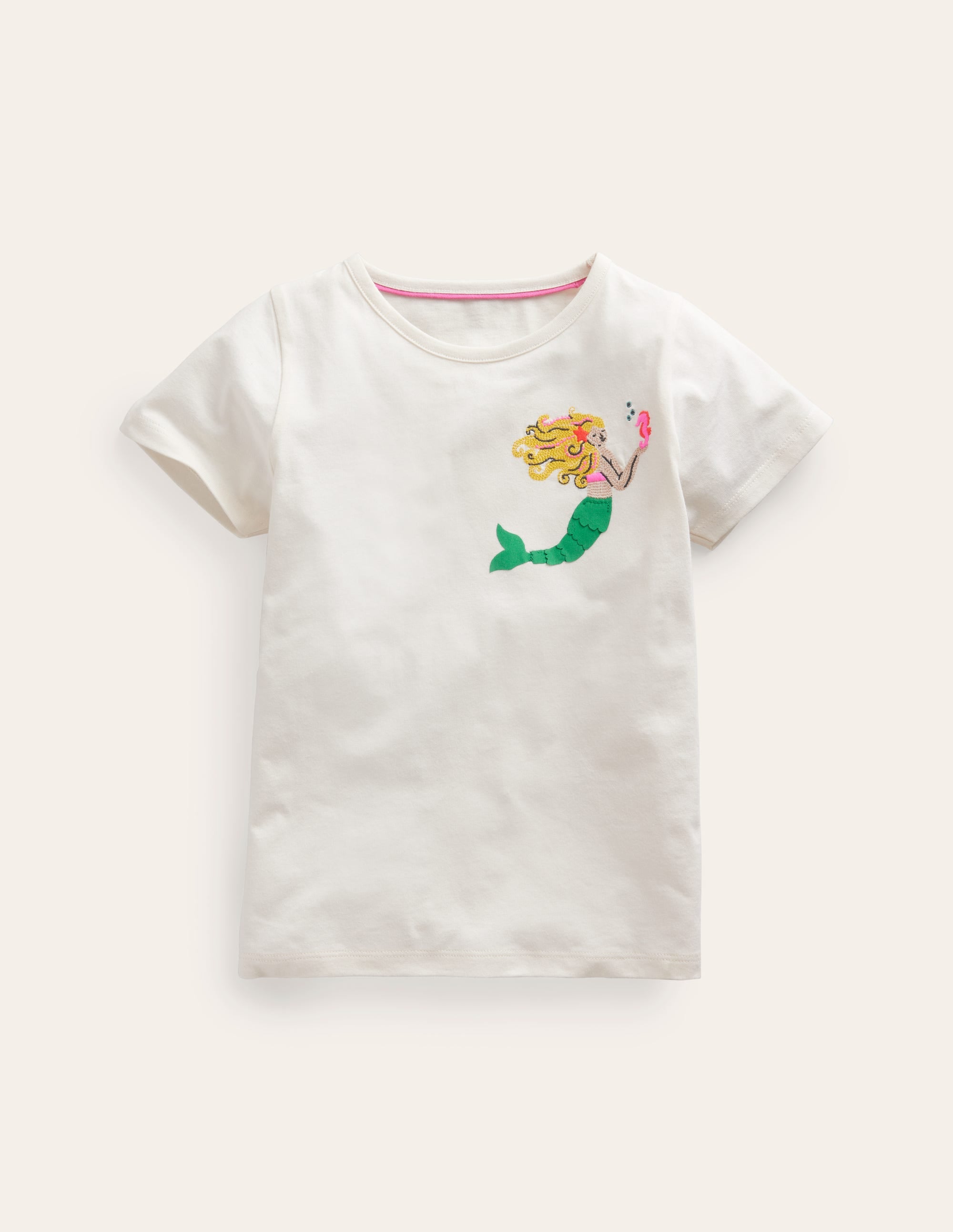 Superstitch Logo T-Shirt-Ivory Mermaid - Image 1
