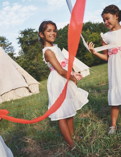 Flutter Organza Dress-Ivory-4