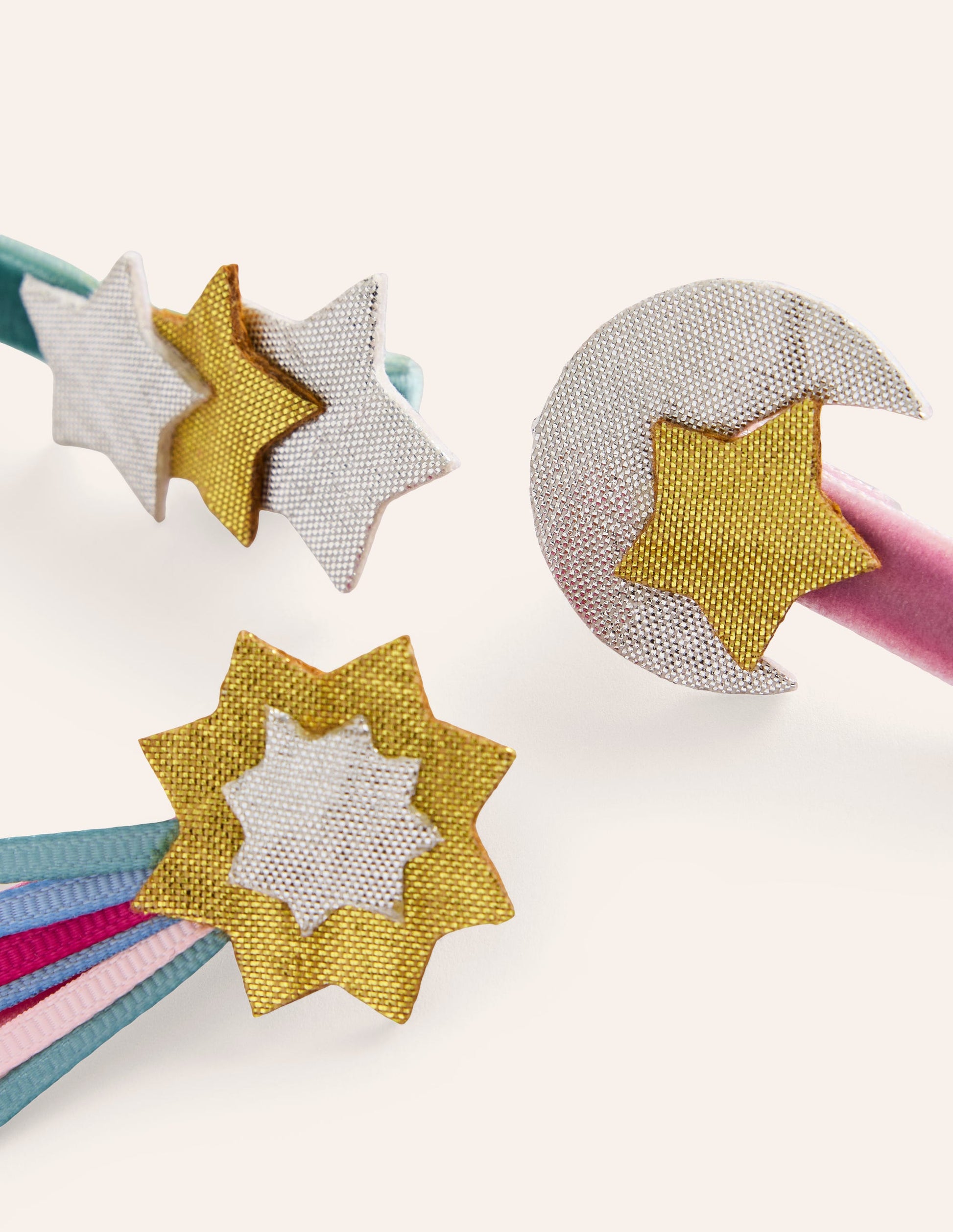 3-pack Hair Clips-Stars-2