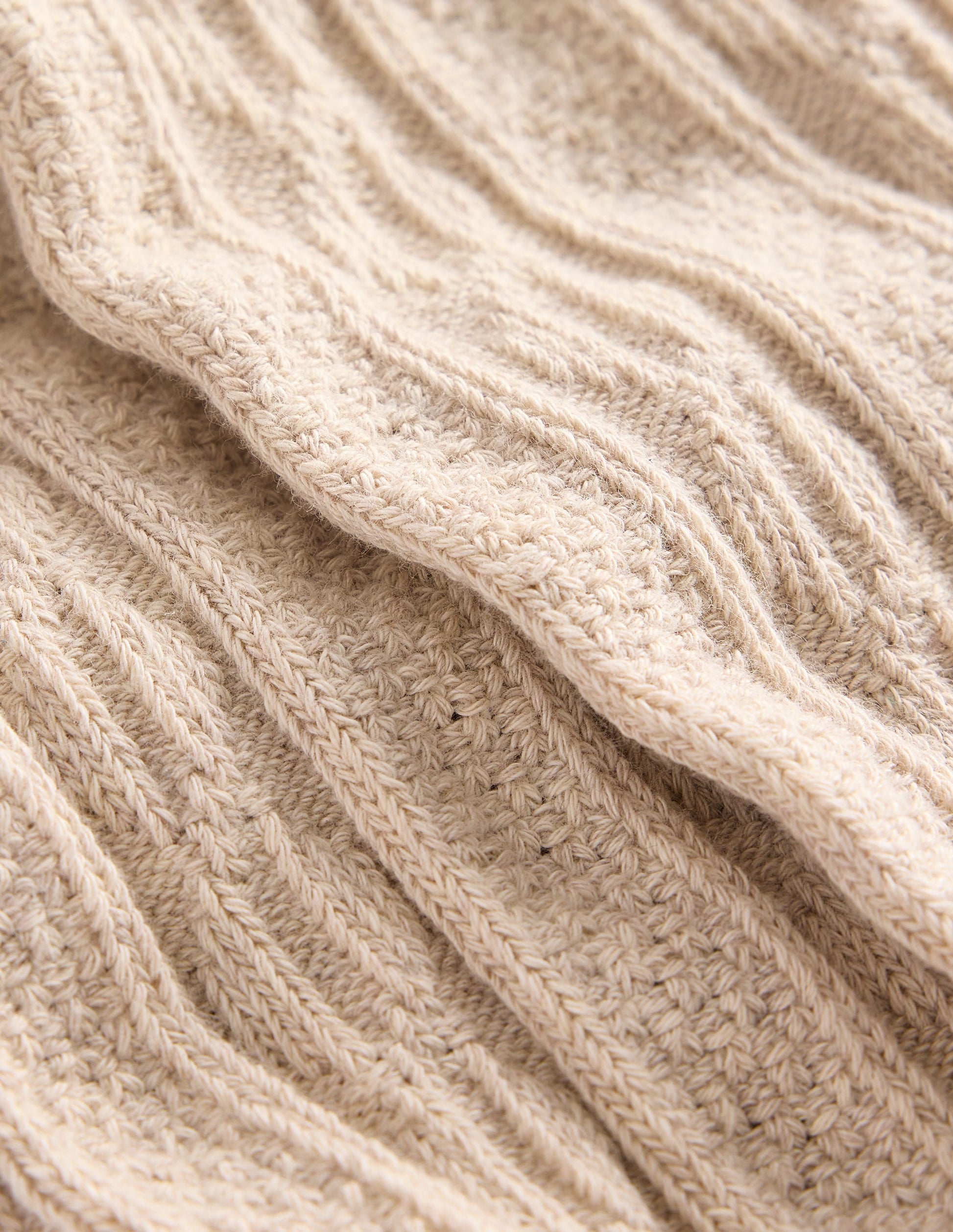 Cable Knit Tights-Oatmeal-2