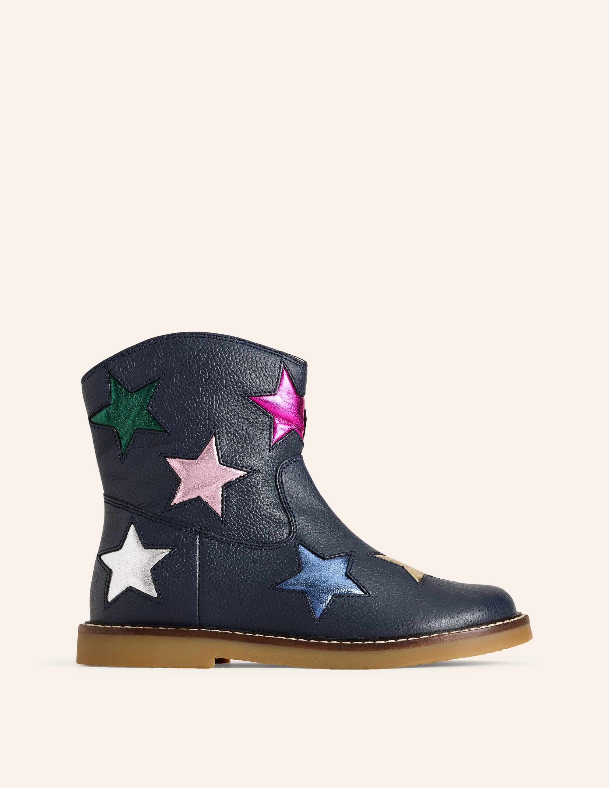 Ankle Boots-French Navy Stars - Image 1