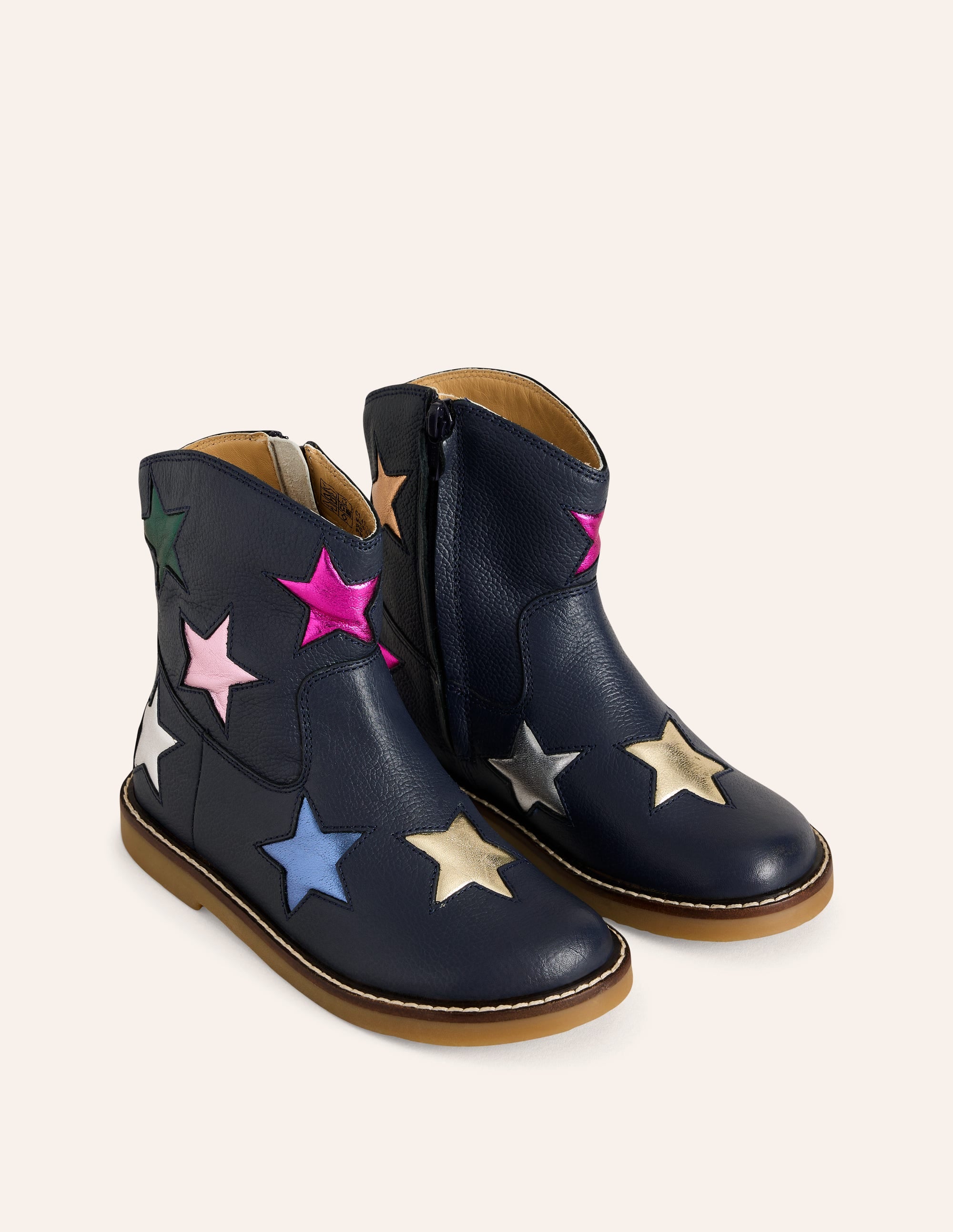 Ankle Boots-French Navy Stars - Image 2