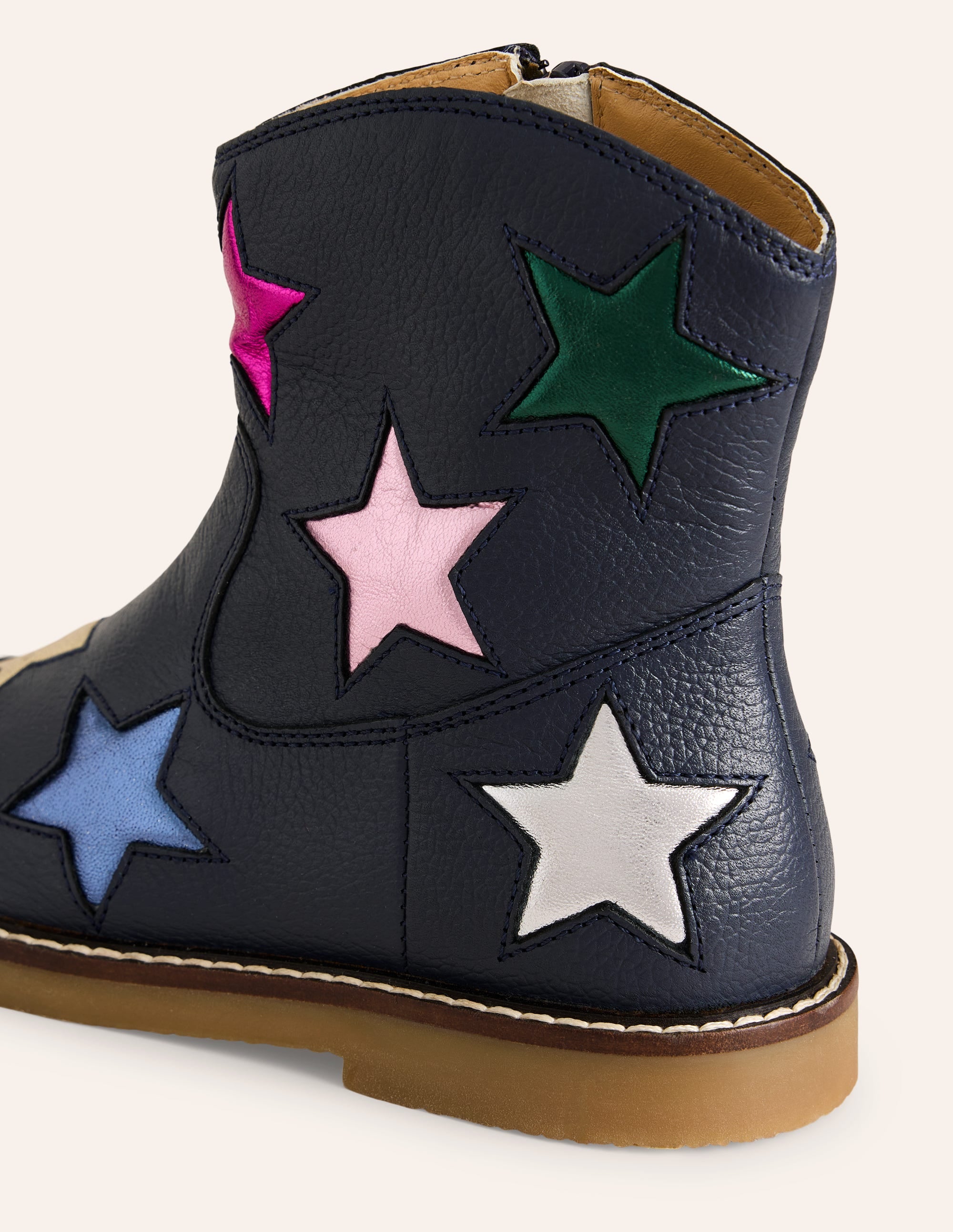 Ankle Boots-French Navy Stars - Image 3