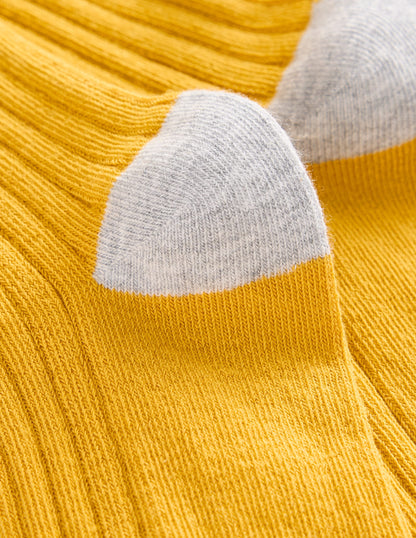 Ribbed Tights-Honey Yellow-2