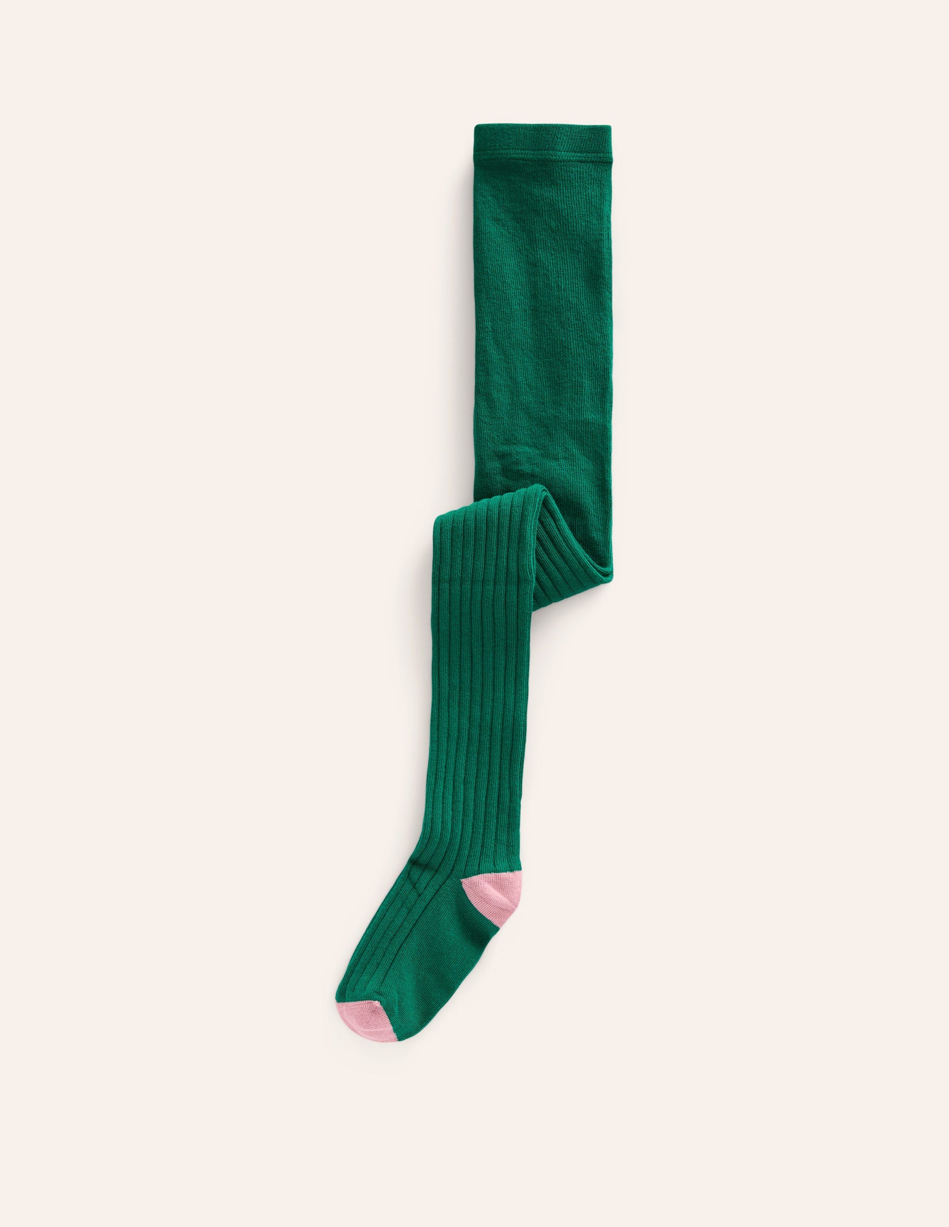 Ribbed Tights-Jewel Green-1