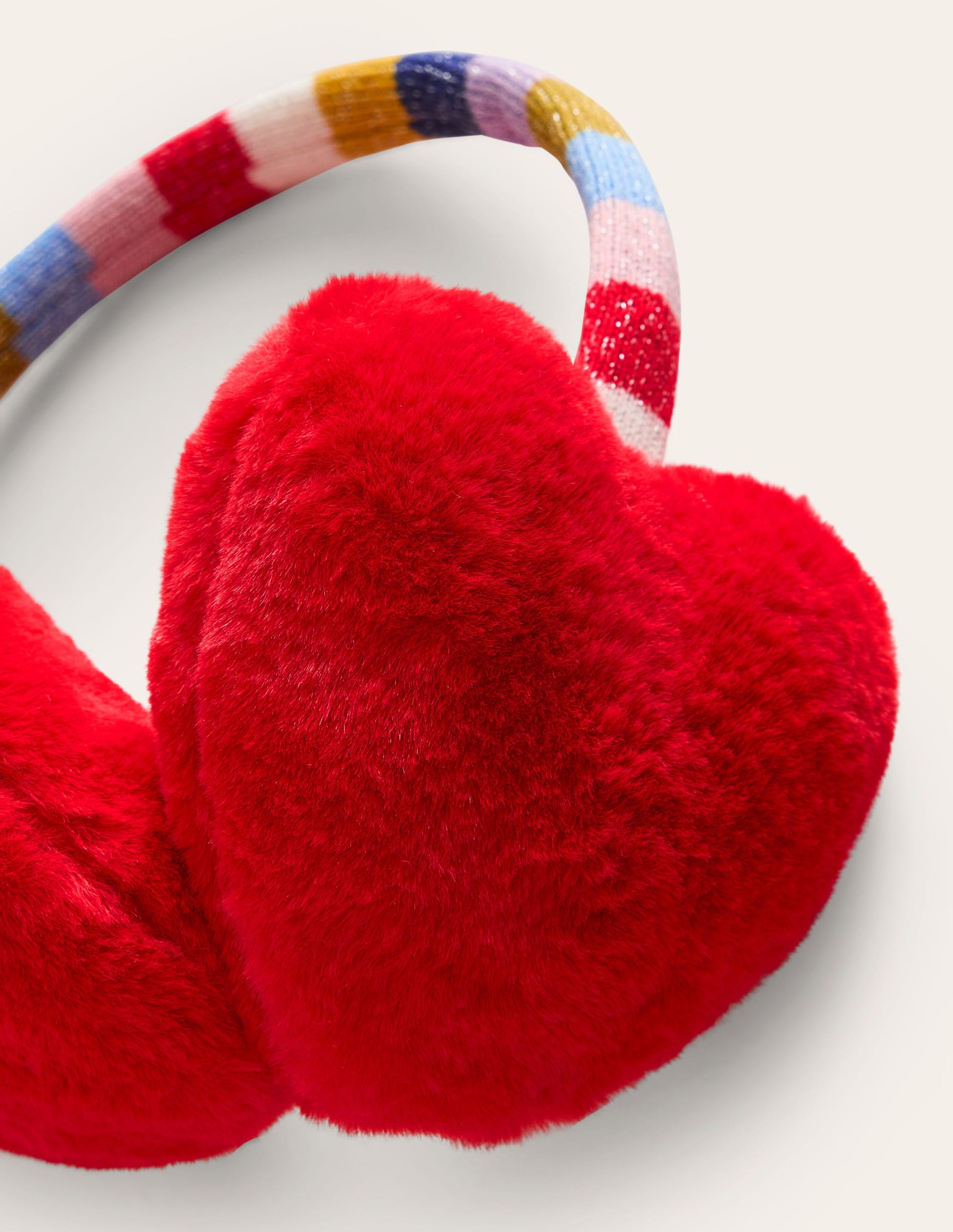 Novelty Ear Muffs-Rainbow Heart-2