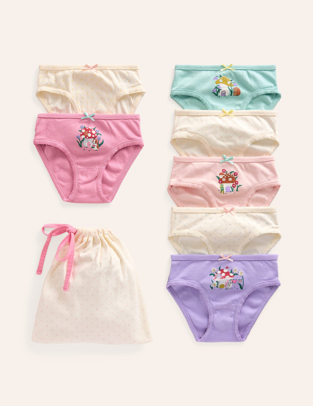 Pants 7 Pack-Multi Toadstool Logos-1