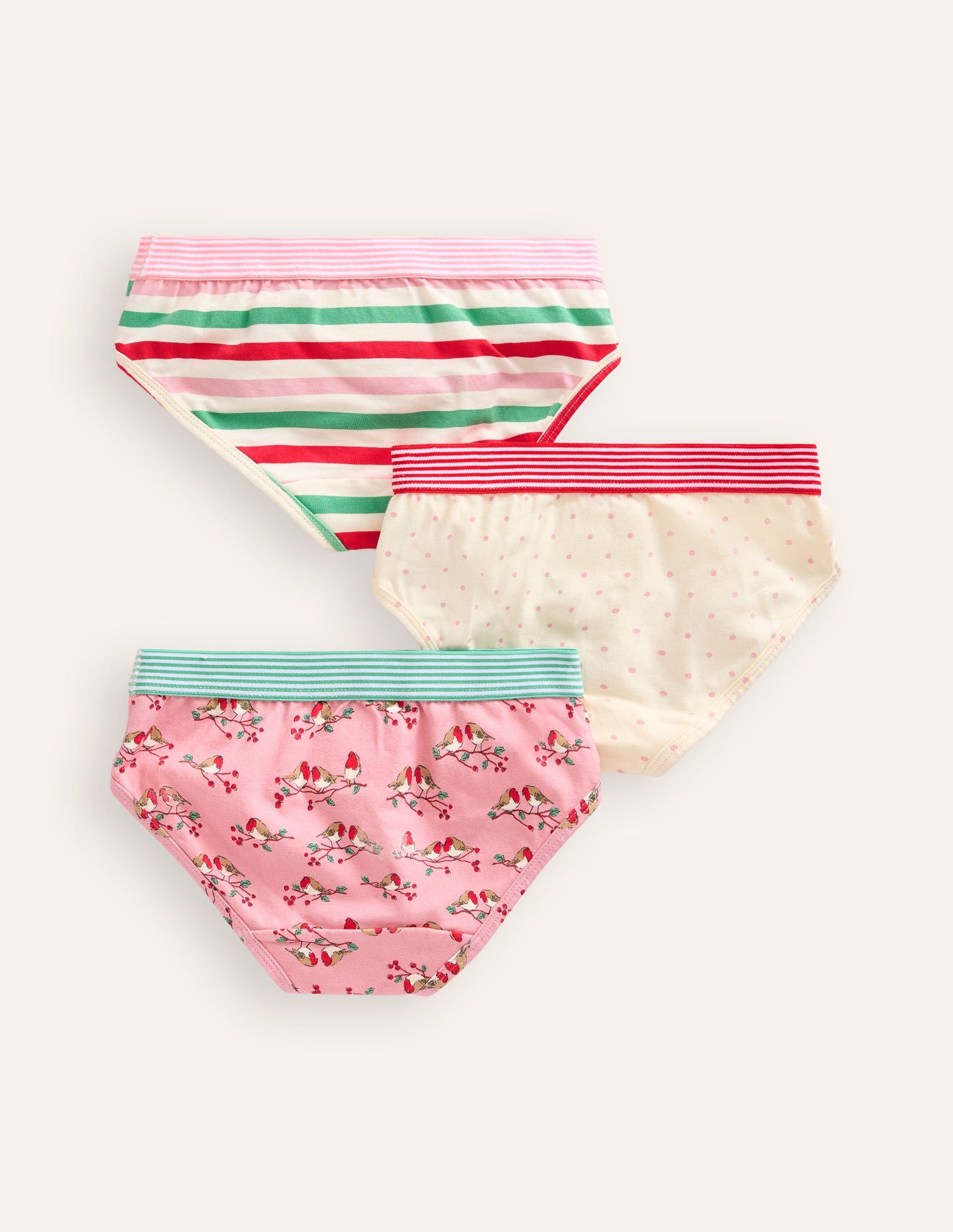 3-Pack Pants-Pink Robins