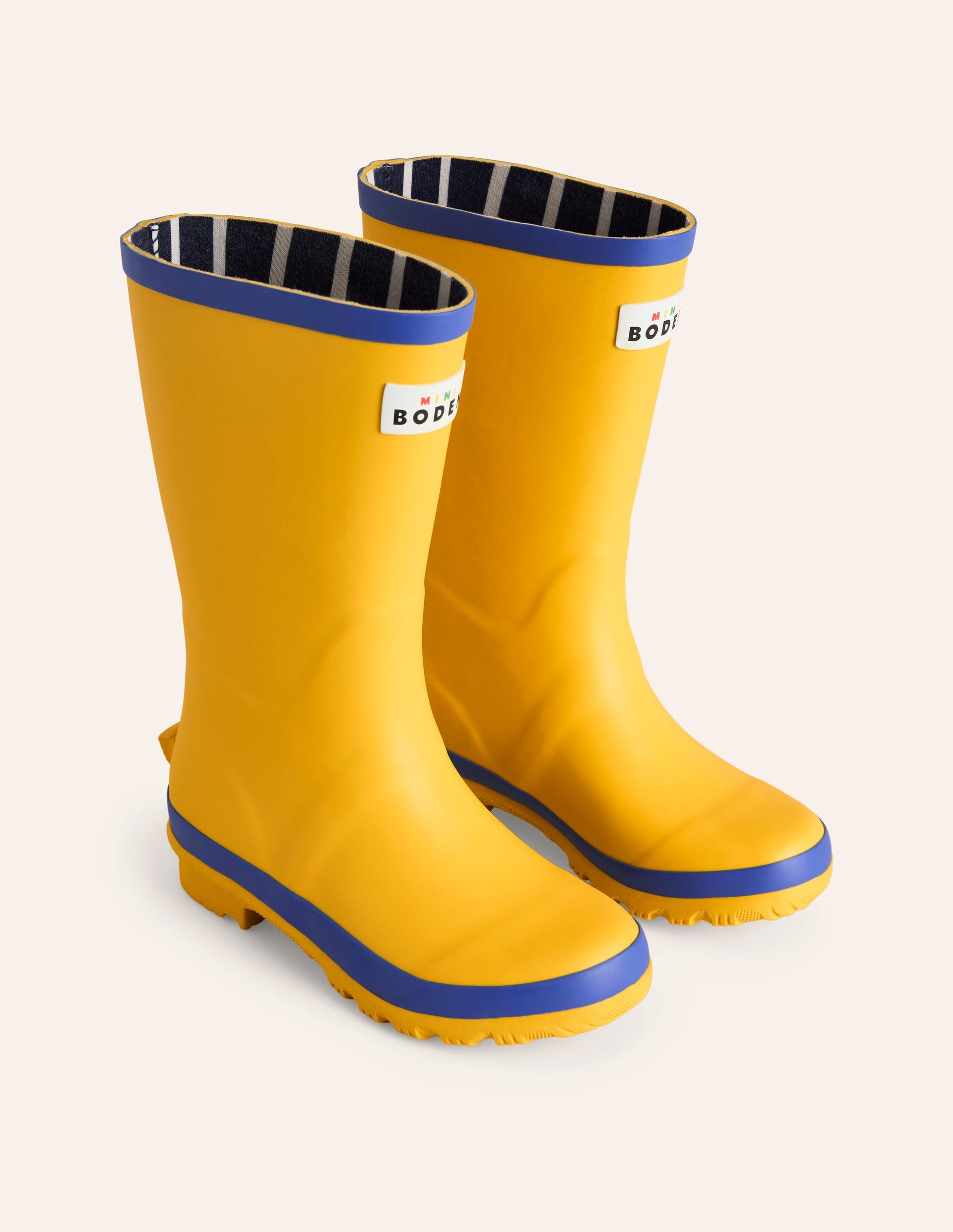 Yellow Ankle Wellies For Toddlers Wellies-Spicy Mustard Boden UK