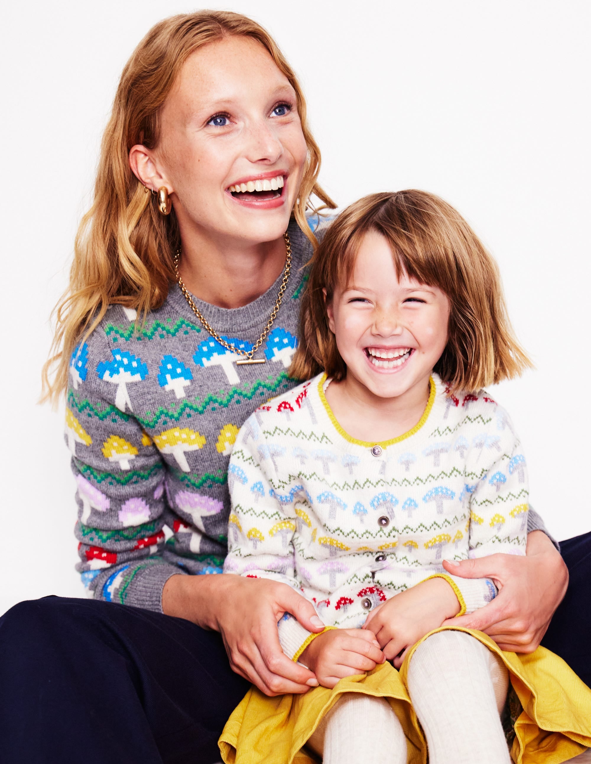 Edie Fair Isle Cardigan-Ecru Toadstool Fair Isle - Image 5