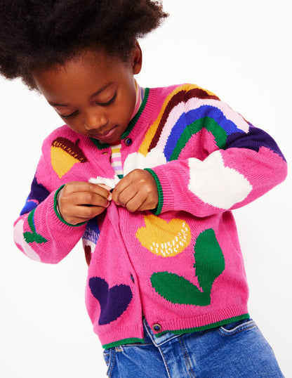 Joyful Cardigan-Tickled Pink-1