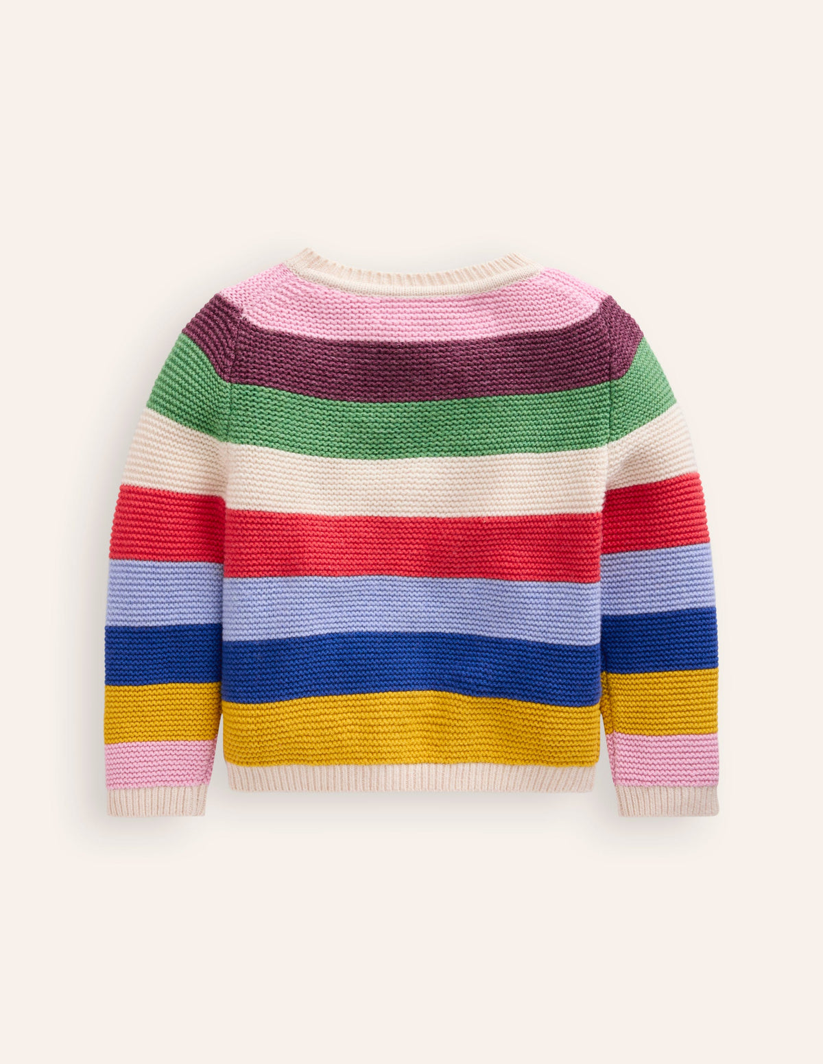 Textured Cardigan-Rainbow Multi Stripe-2