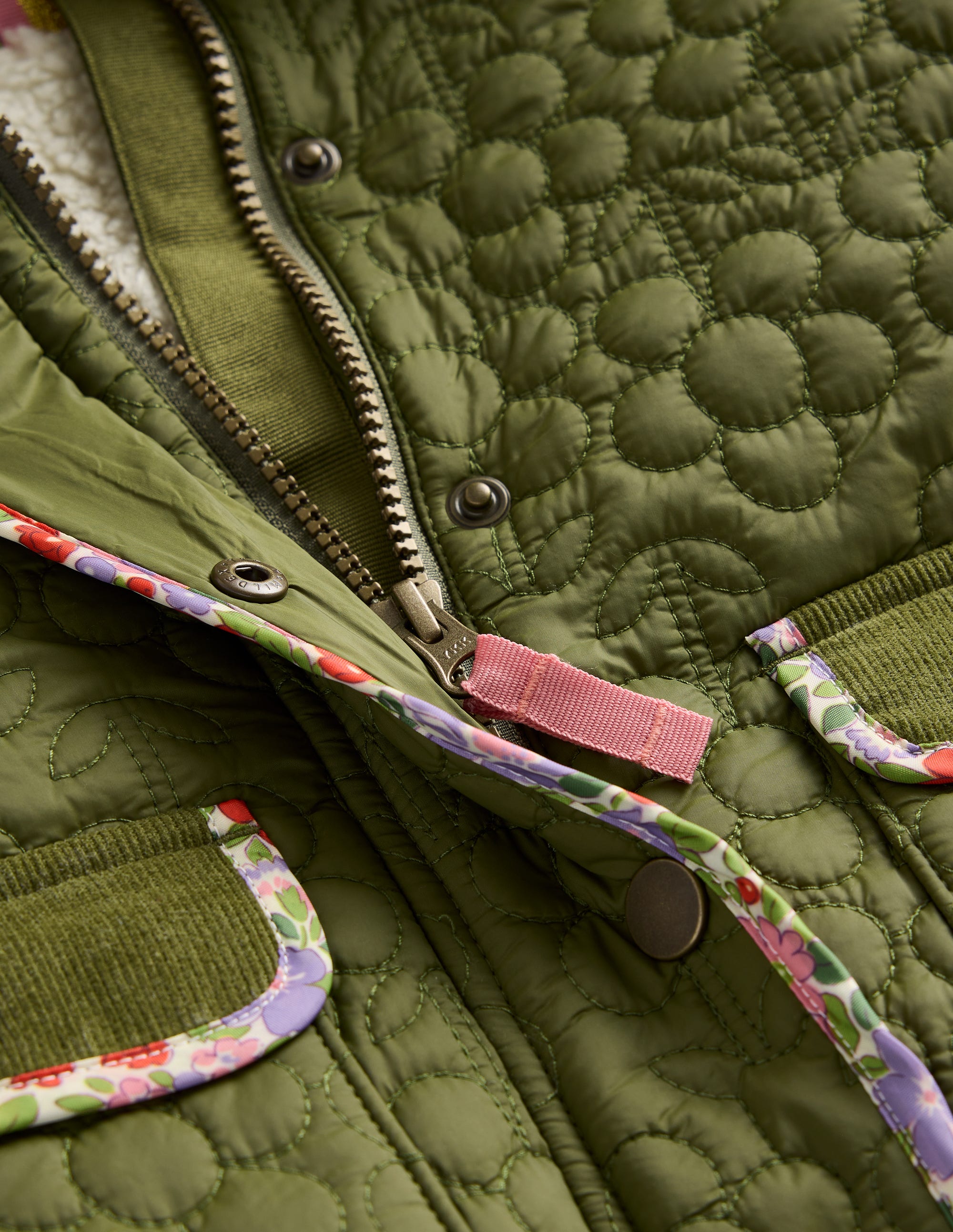 Classic Quilted Jacket-Woodland Moss Green - Image 3