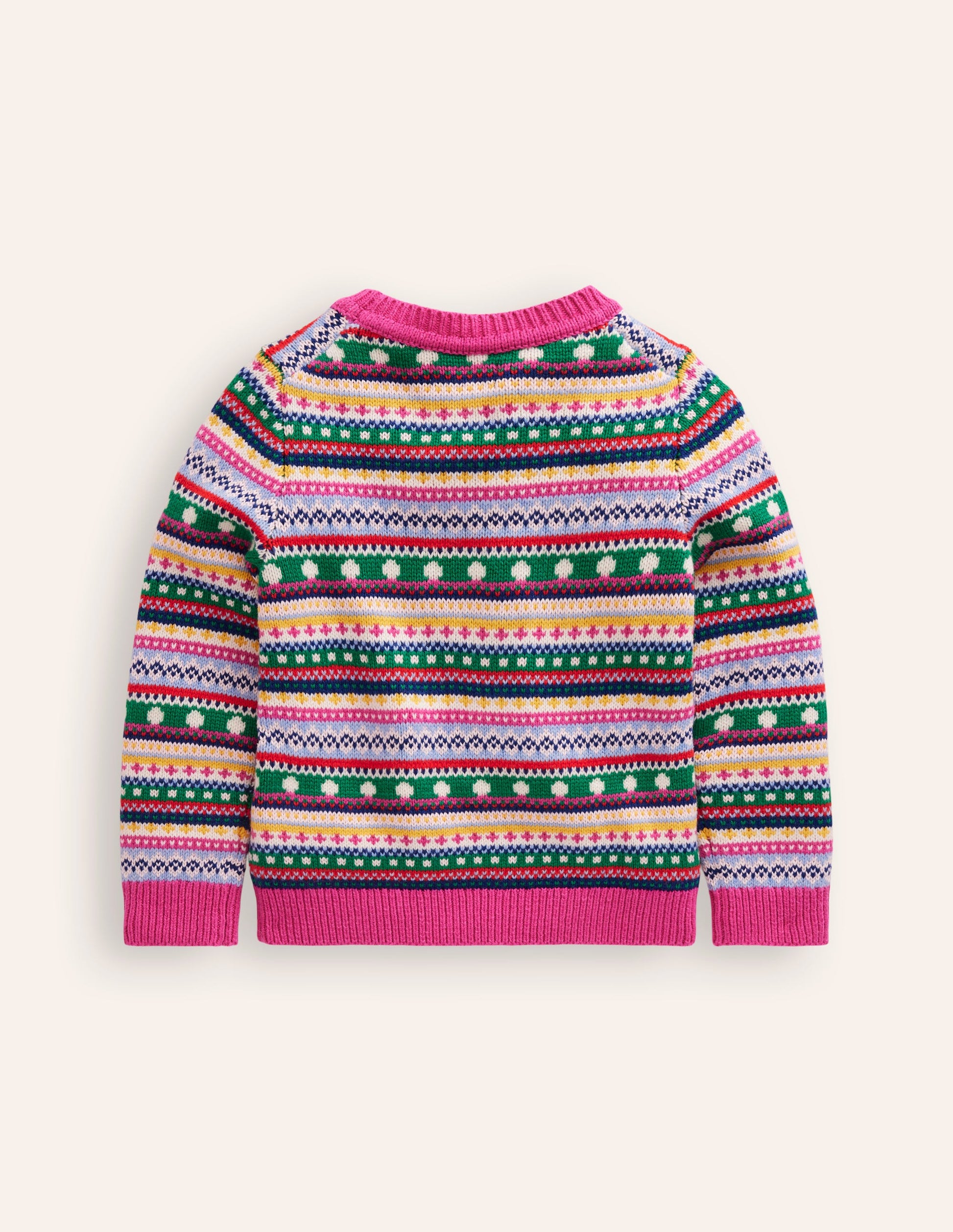 Eleanor Fair Isle Jumper-Multi Texture-6