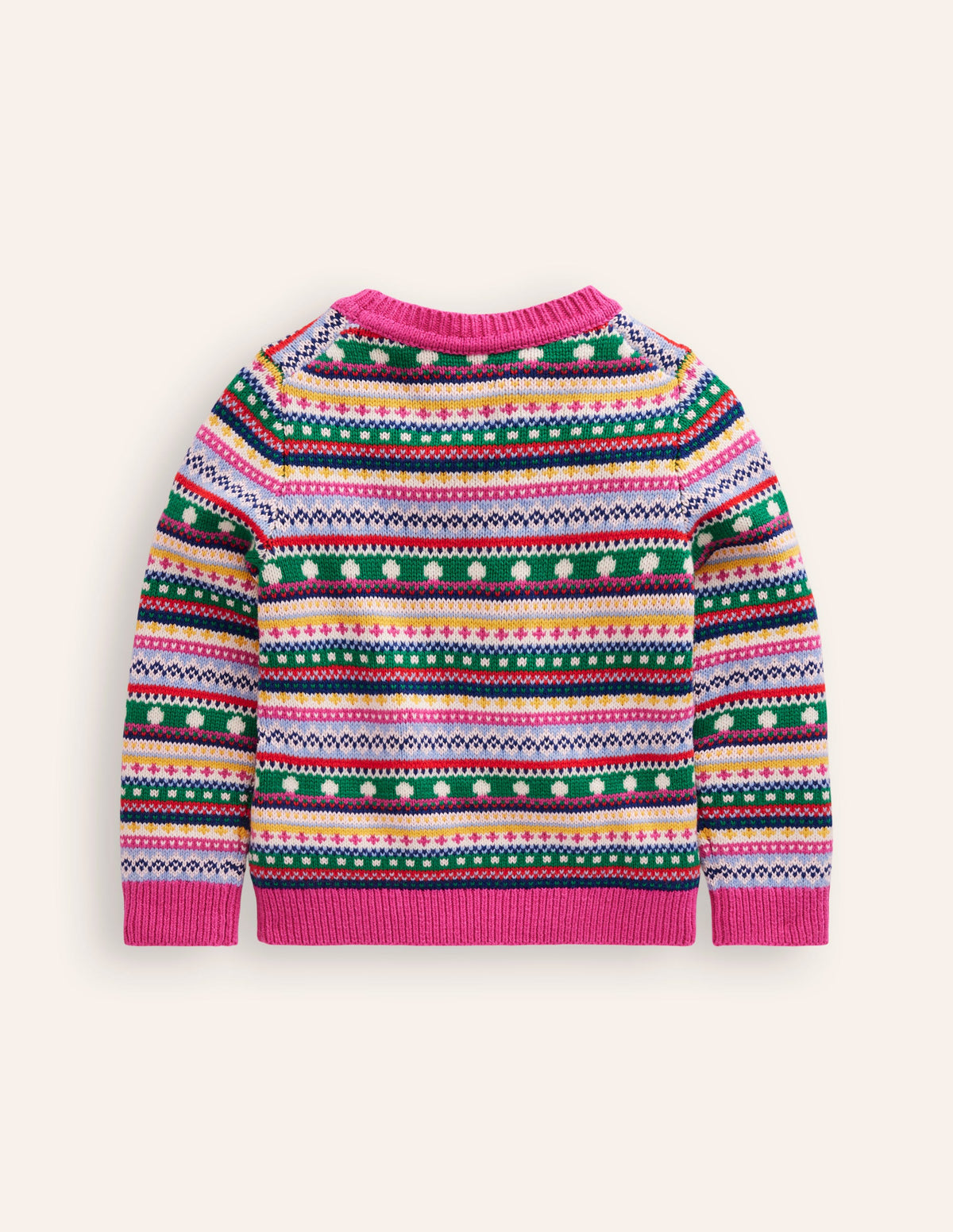Eleanor Fair Isle Jumper-Multi Texture - Image 6
