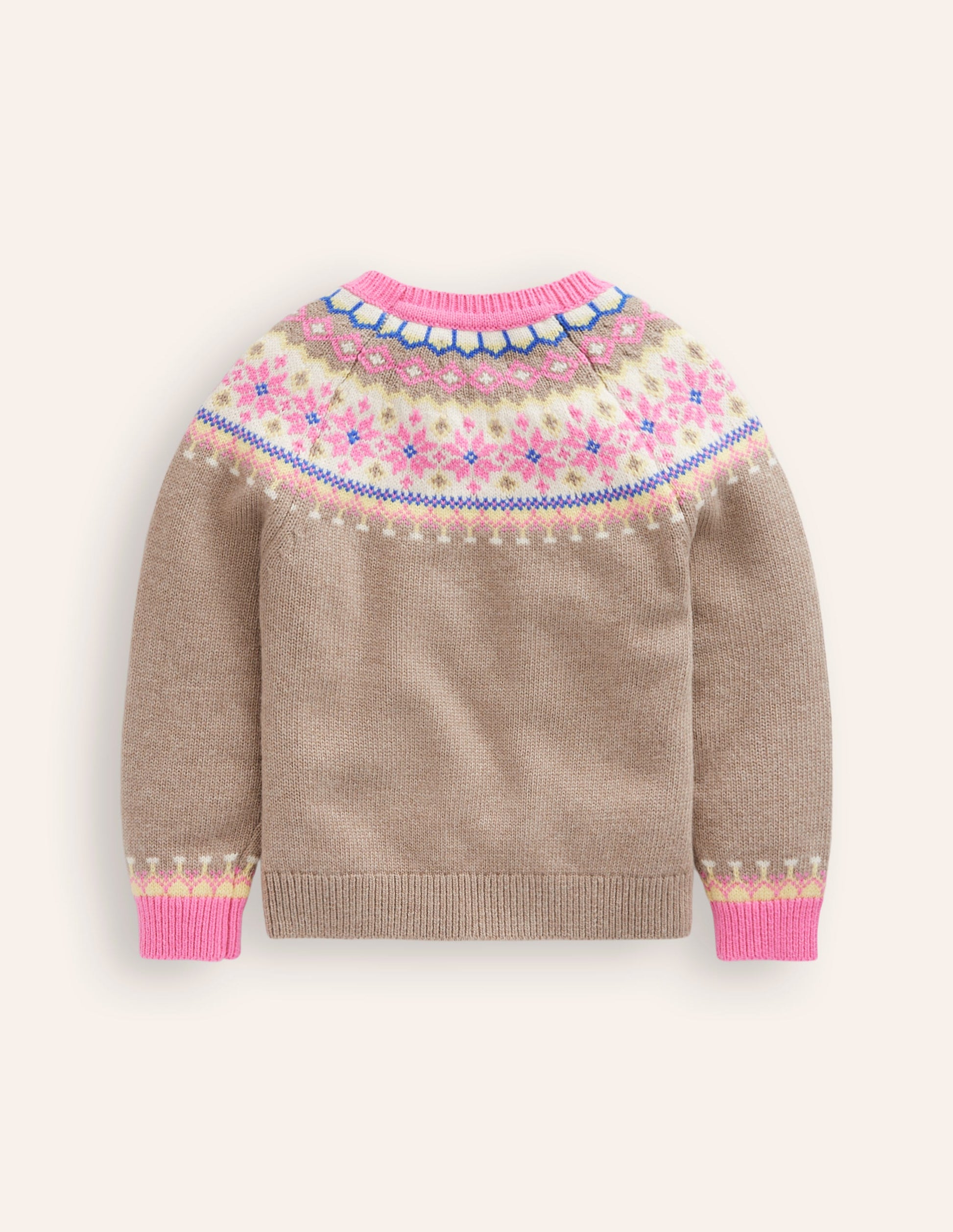 Eleanor Fair Isle Jumper-Camel-2