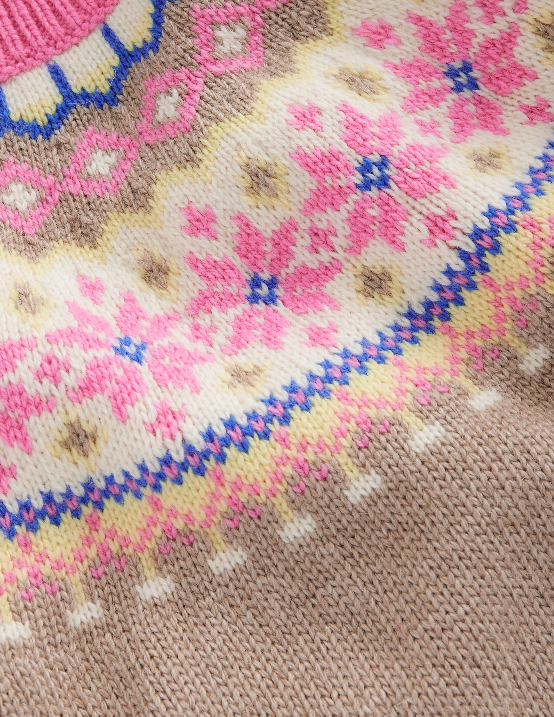 Eleanor Fair Isle Jumper-Camel-3