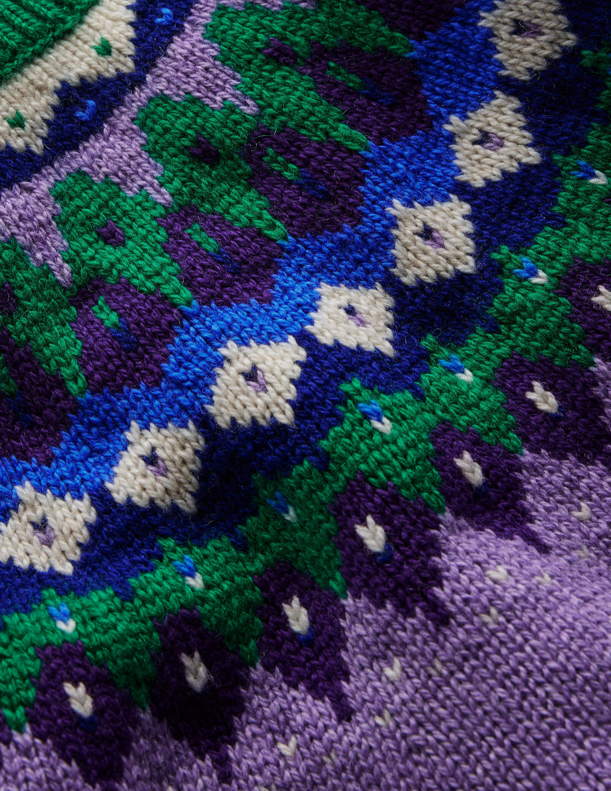 Eleanor Fair Isle Jumper-Aster Purple - Image 7