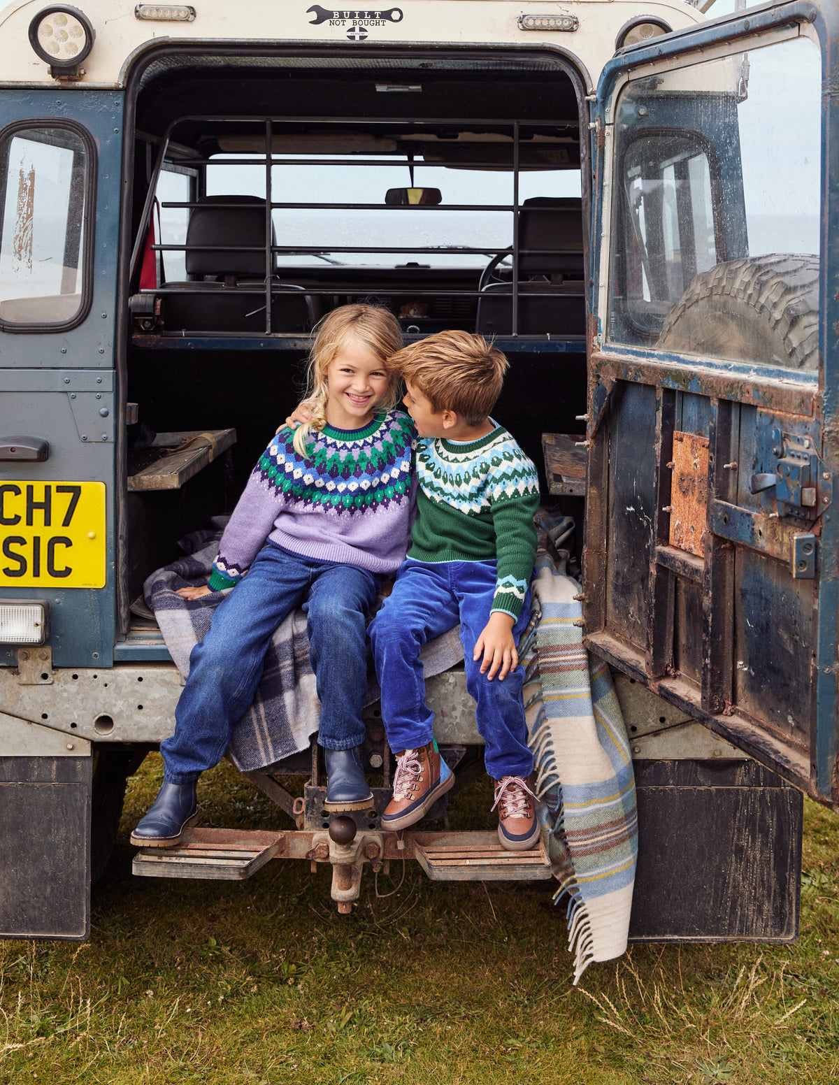 Eleanor Fair Isle Jumper-Aster Purple - Image 9