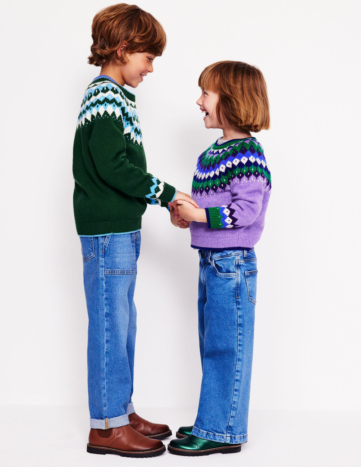 Eleanor Fair Isle Jumper-Aster Purple - Image 11