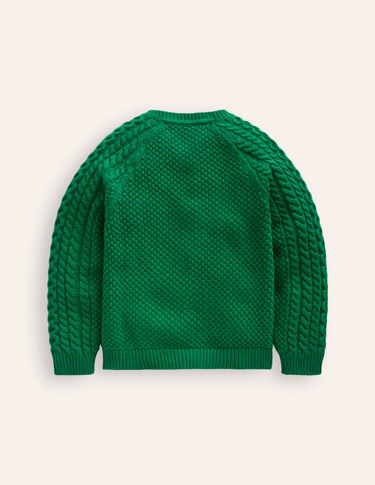 Cable Cardigan-Deep Green - Image 2