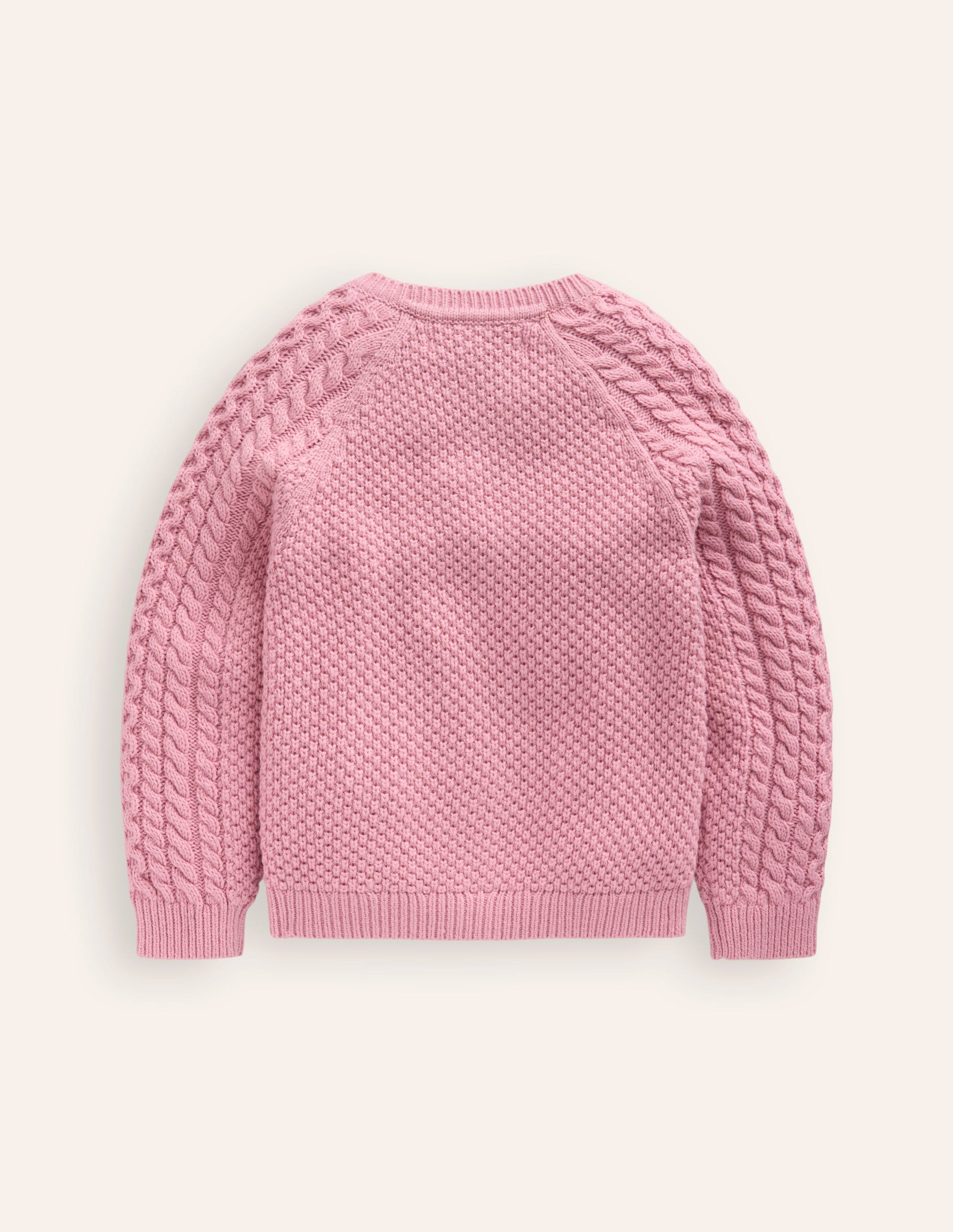 Cable Cardigan-Vintage Pink-2