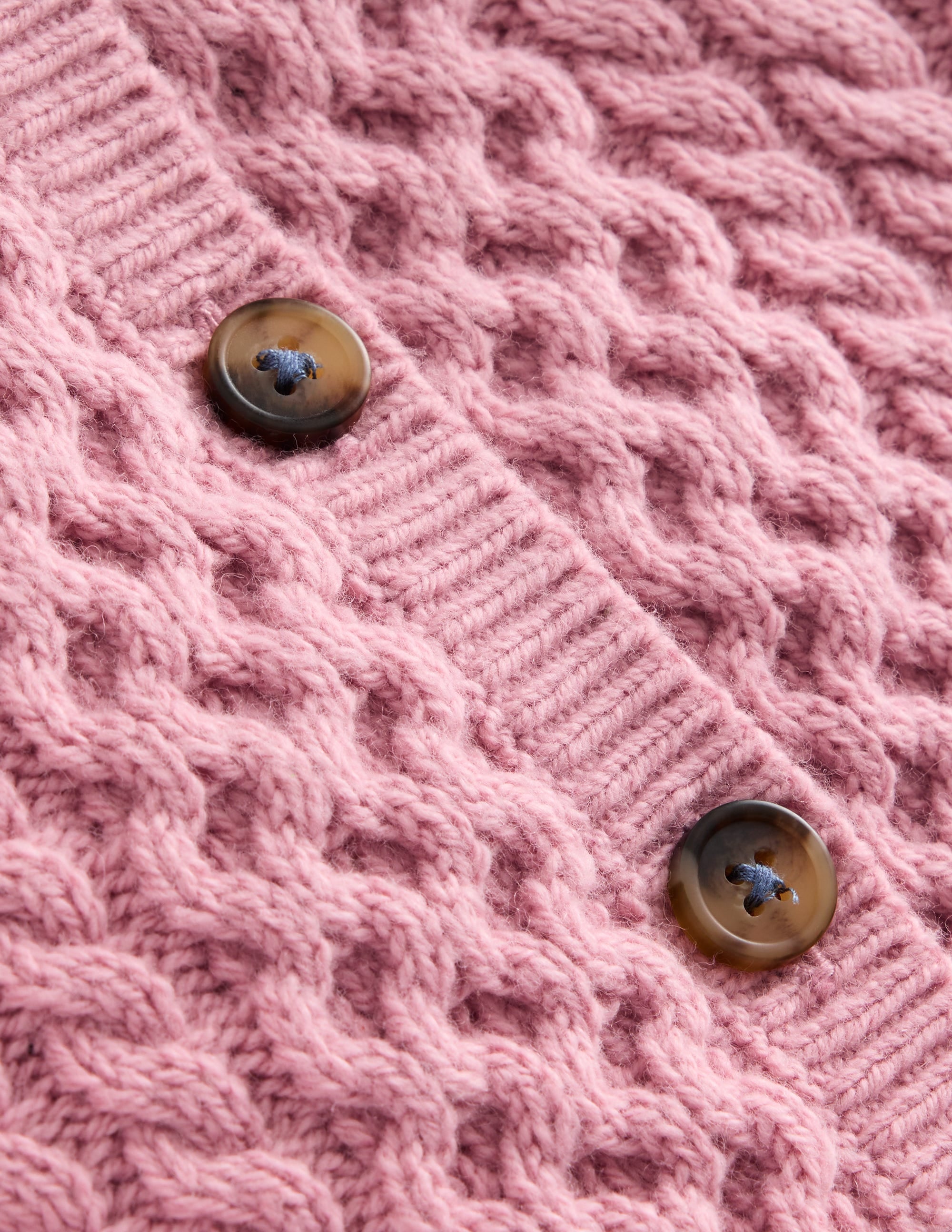 Cable Cardigan-Vintage Pink - Image 3