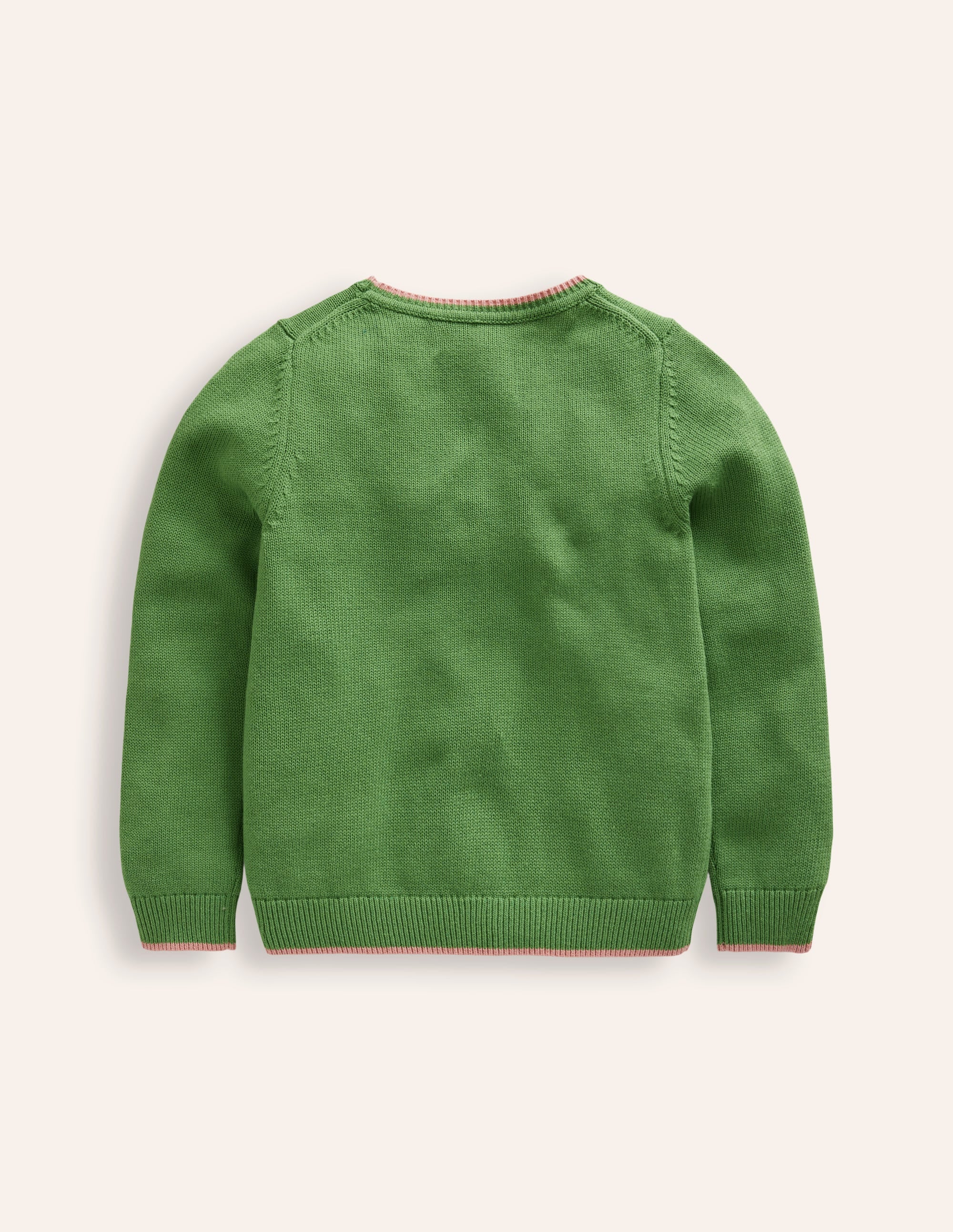 Fun Logo Jumper-Leaf Green Mouse - Image 2