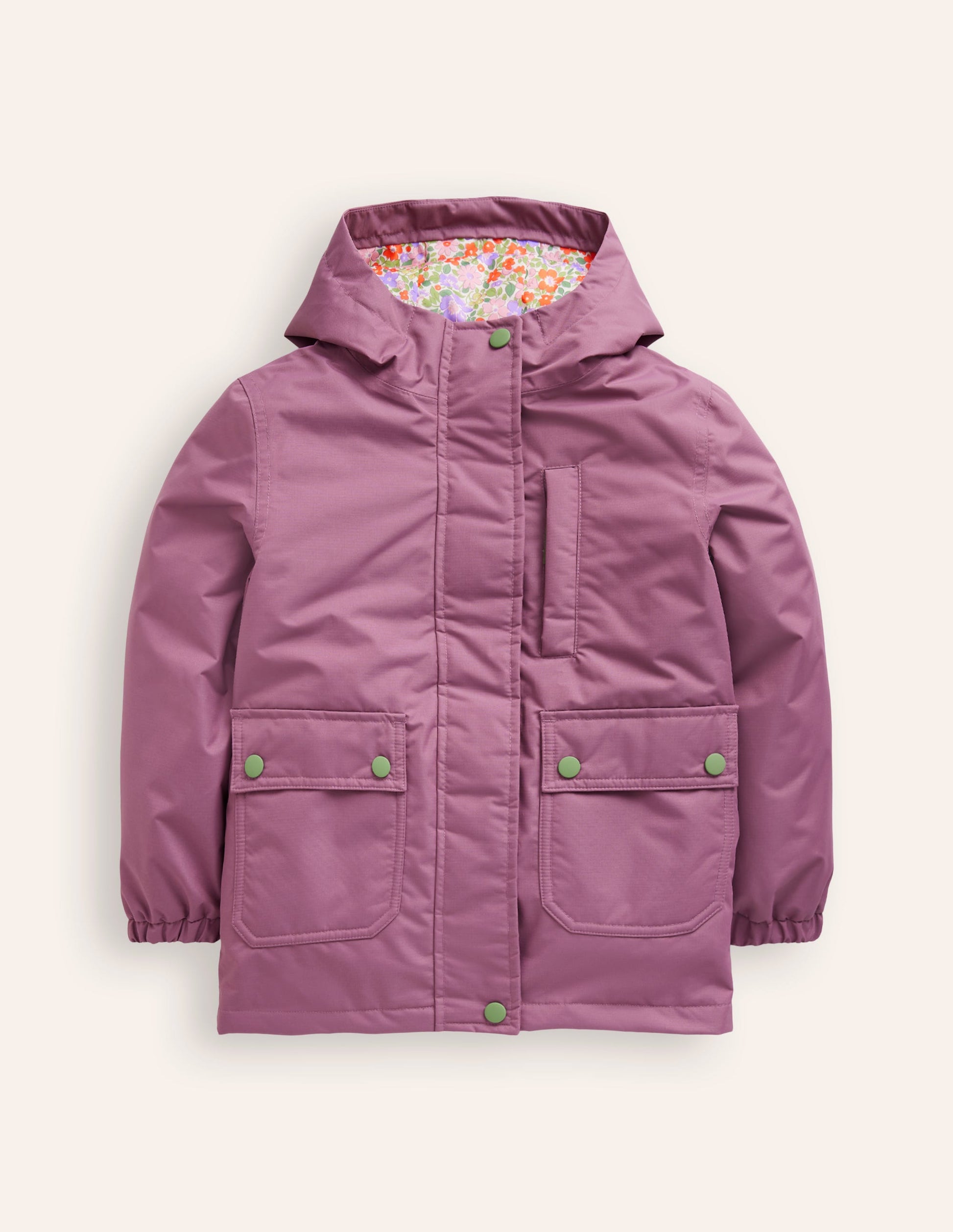 4-in-1 Waterproof Coat-Bramble Purple-1