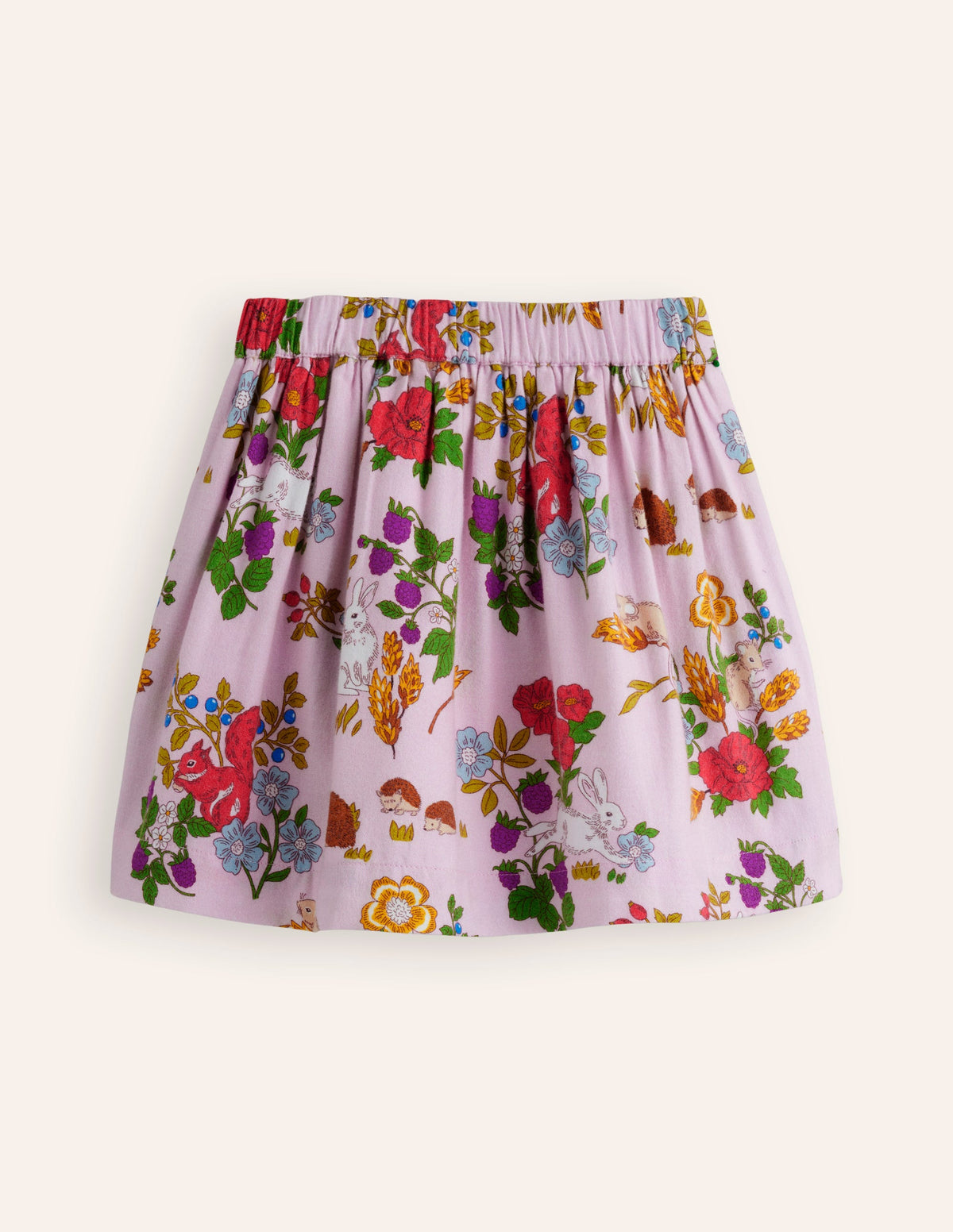 Printed Pull-On Twirly Skirt-French Pink Forrest - Image 2