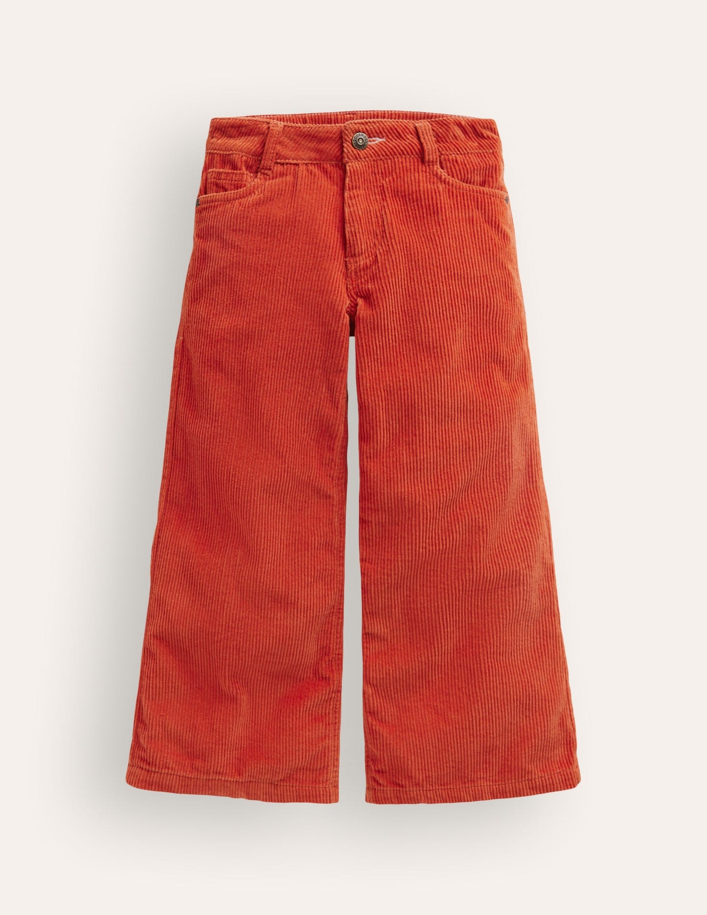 Wide Leg Jeans-Burnt Ochre Orange