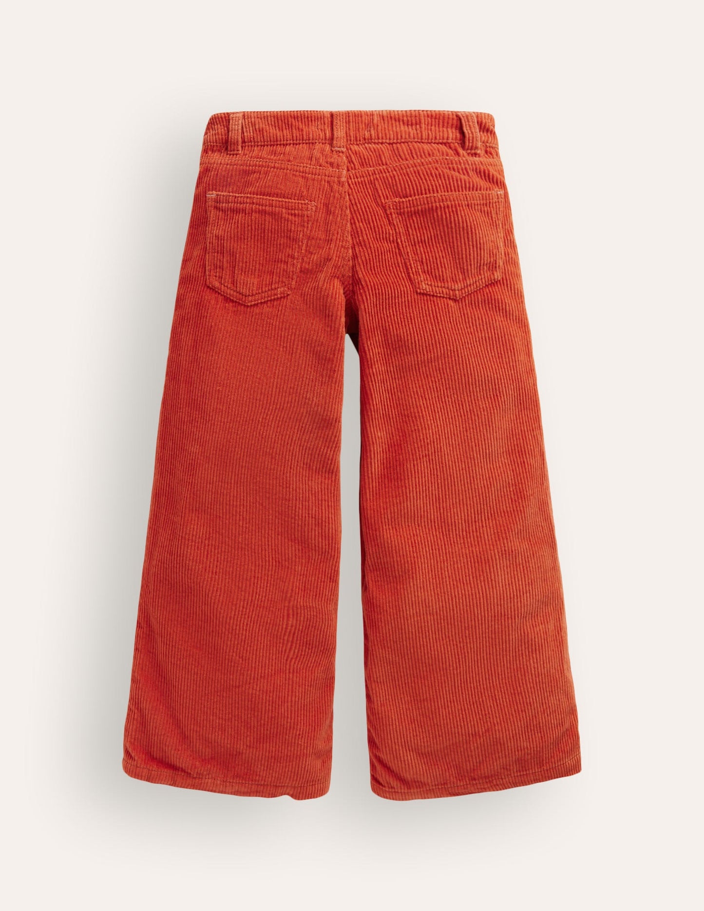 Wide Leg Jeans-Burnt Ochre Orange