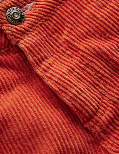 Wide Leg Jeans-Burnt Ochre Orange-3