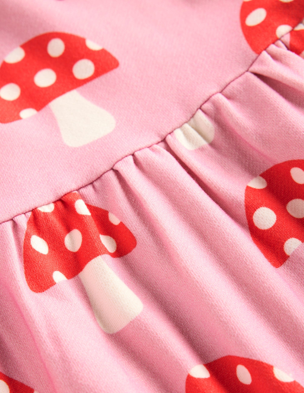 Loopback Sweatshirt Dress-Vintage Pink Toadstools-3