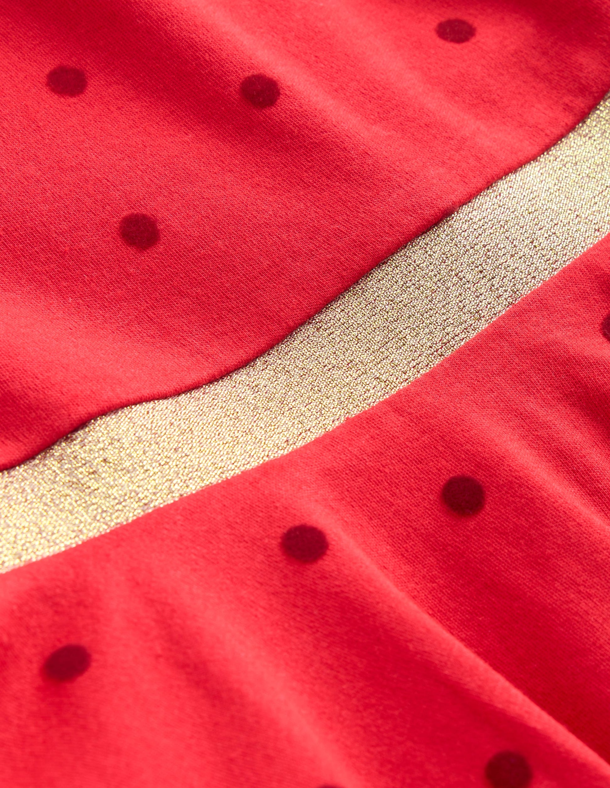 Mabel Twirly Ballerina Dress-Poppy Red Flocked Spot-7
