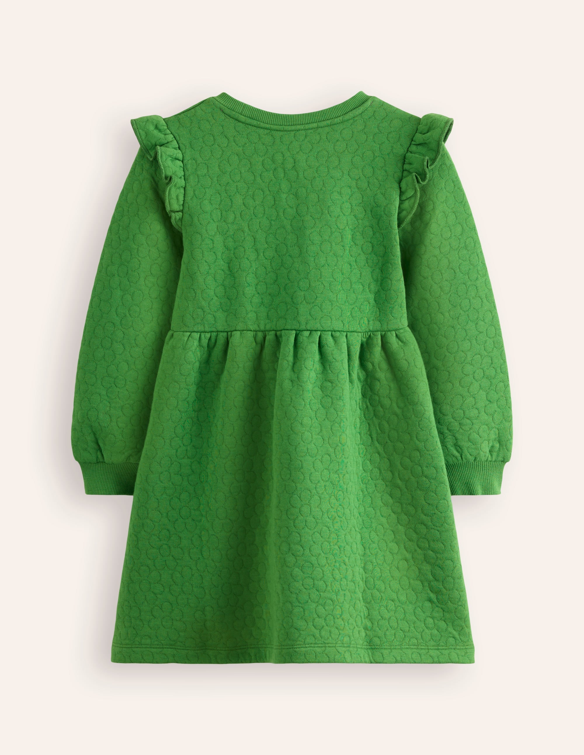 Flower Jacquard Sweat Dress-Mint Green - Image 2