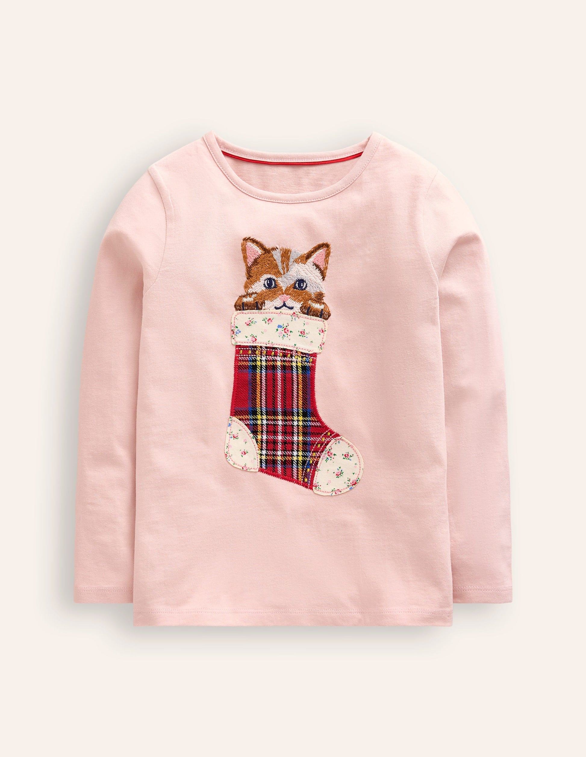 Superstitch T-Shirt-Chalk Pink Cat-5
