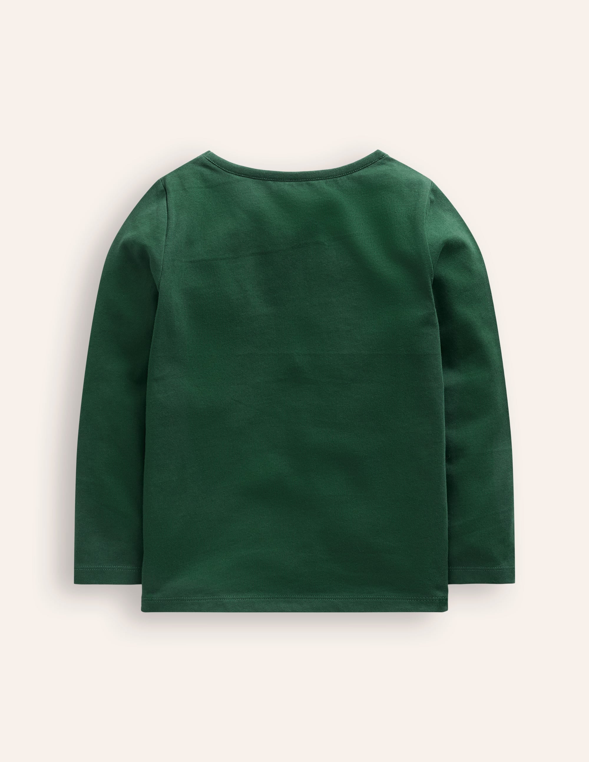 Appliqué Long Sleeve Top-Jewel Green Winter Friends - Image 2