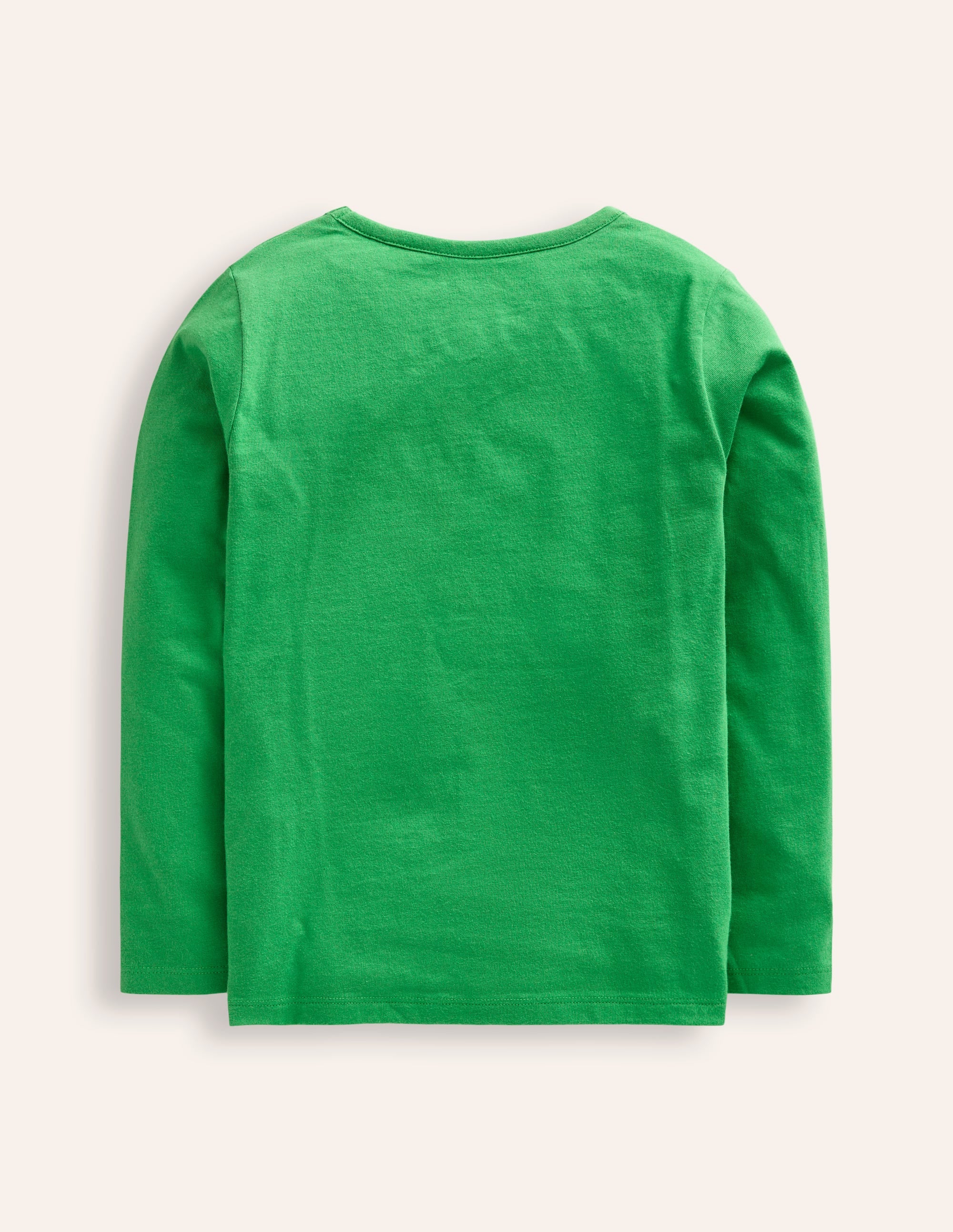 Appliqué Long Sleeve Top-Iguana Green Woodland Animals - Image 2