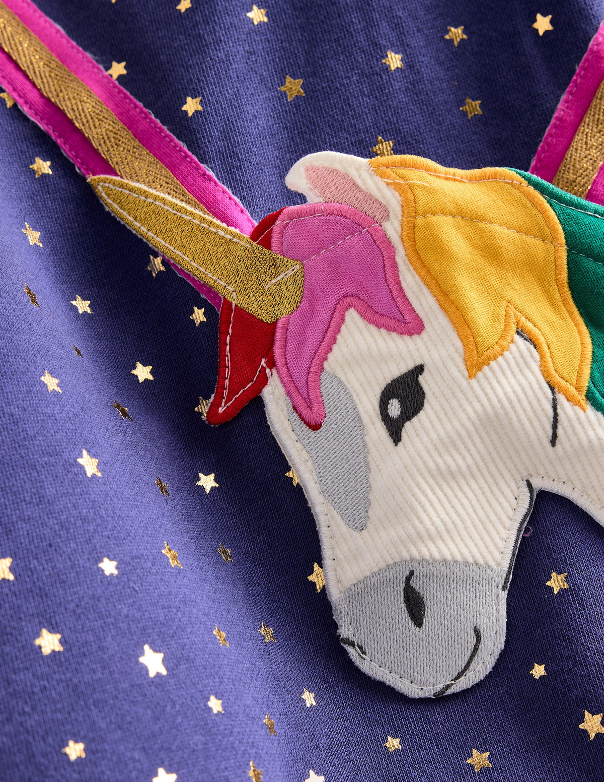 Appliqué Bag Tunic-Starboard Blue Unicorn - Image 3