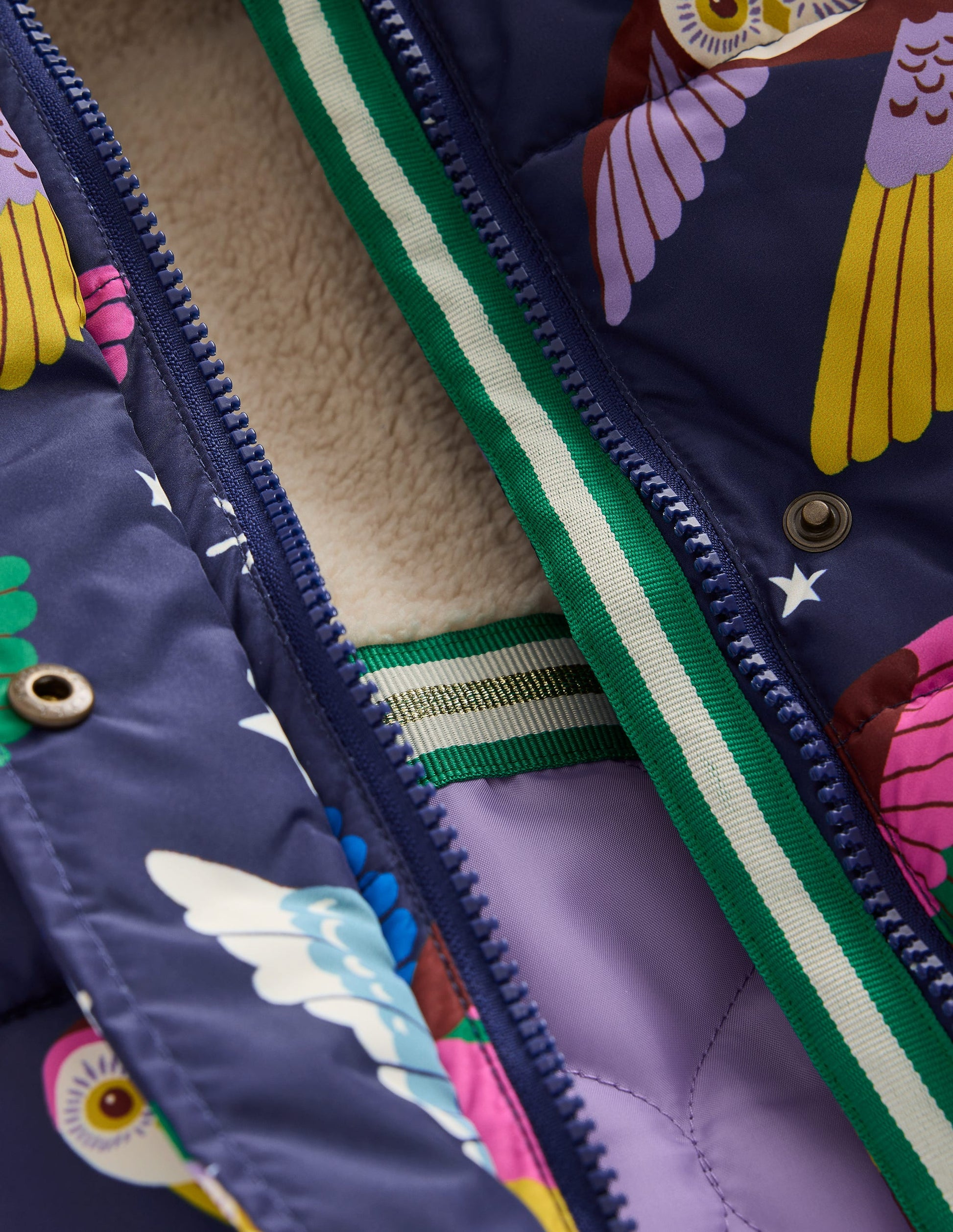 2-in-1 Padded Coat-College Navy Owls-3