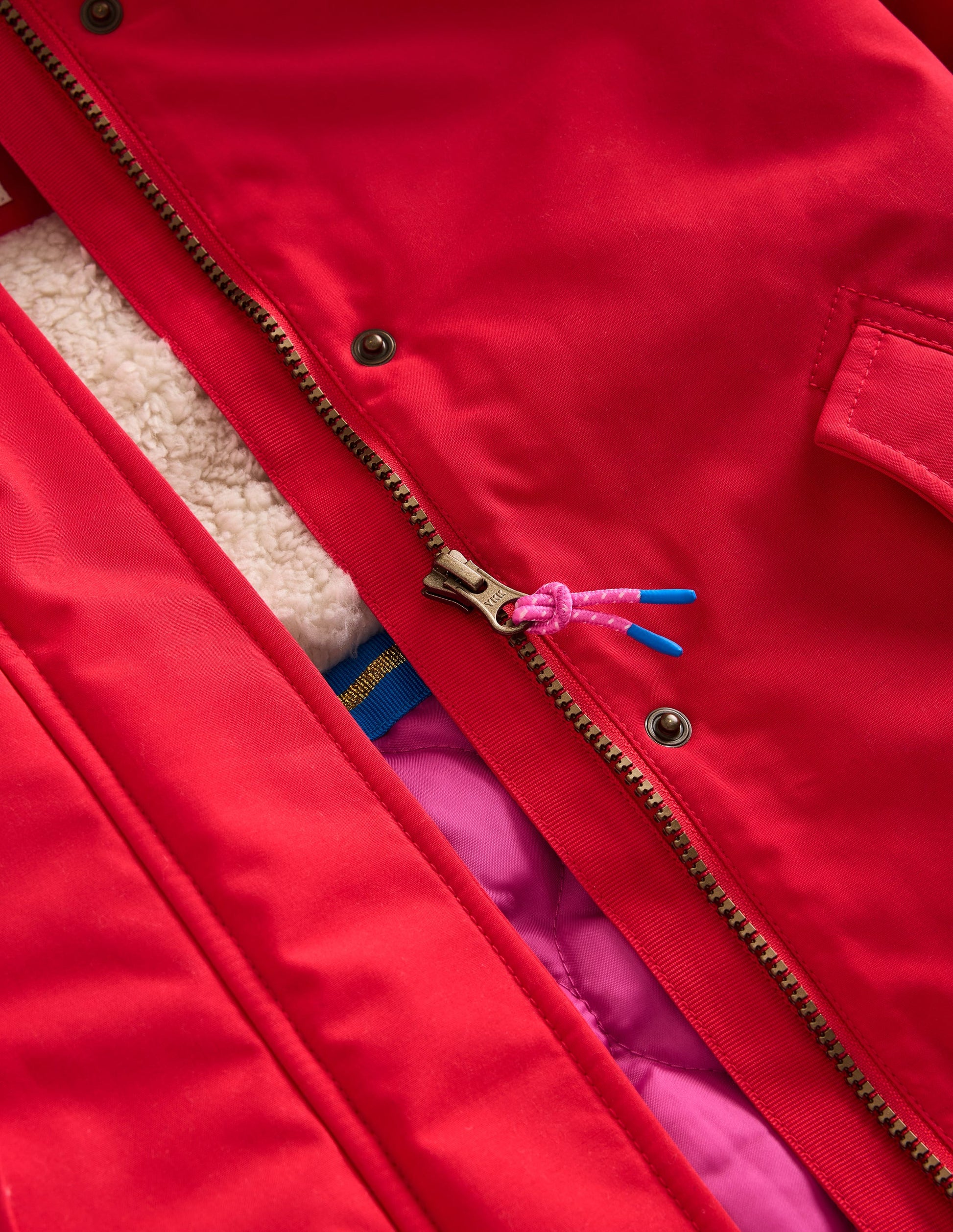 Authentic Waterproof Parka-Cherry Tomato Red-3