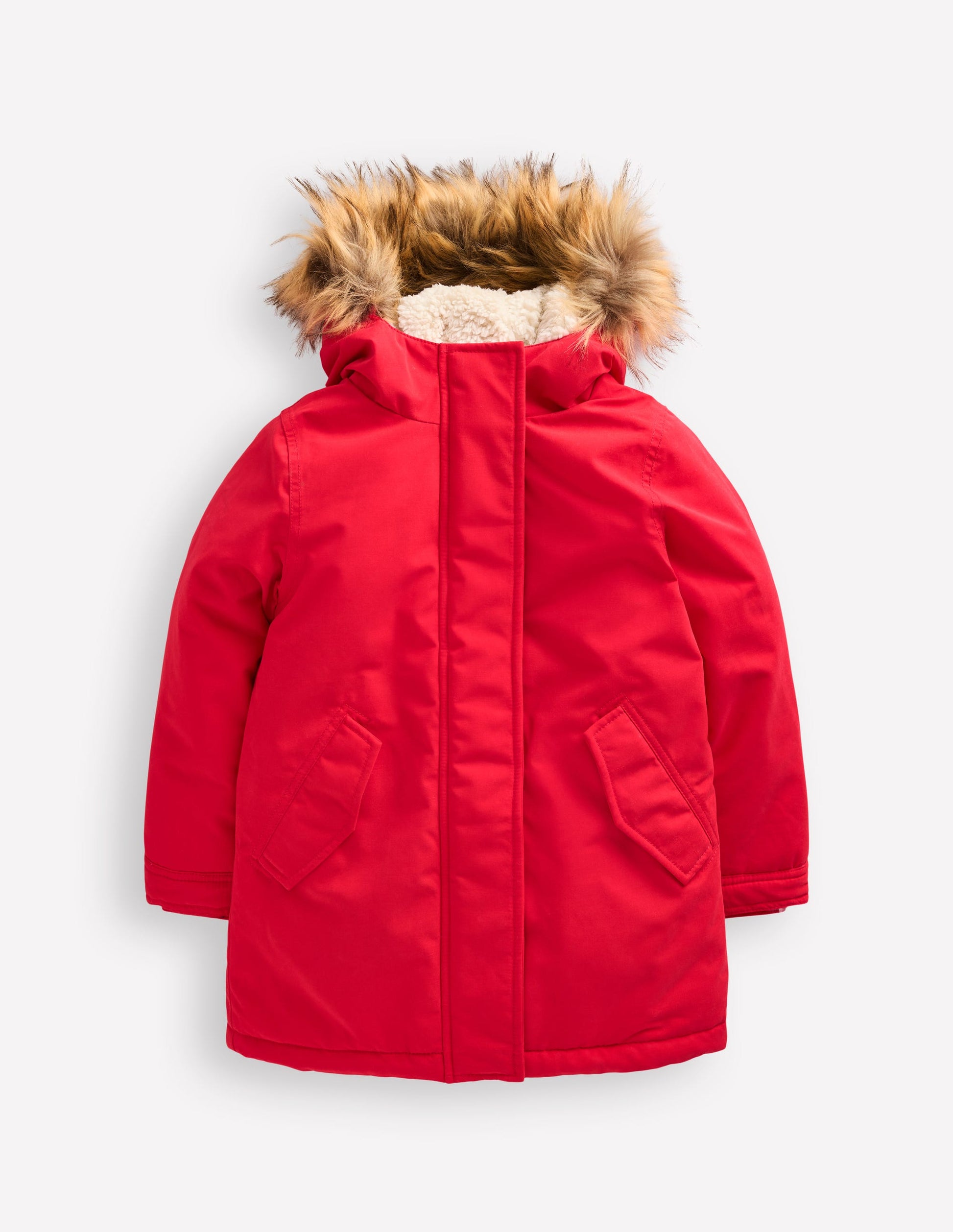 Authentic Waterproof Parka-Cherry Tomato Red-1