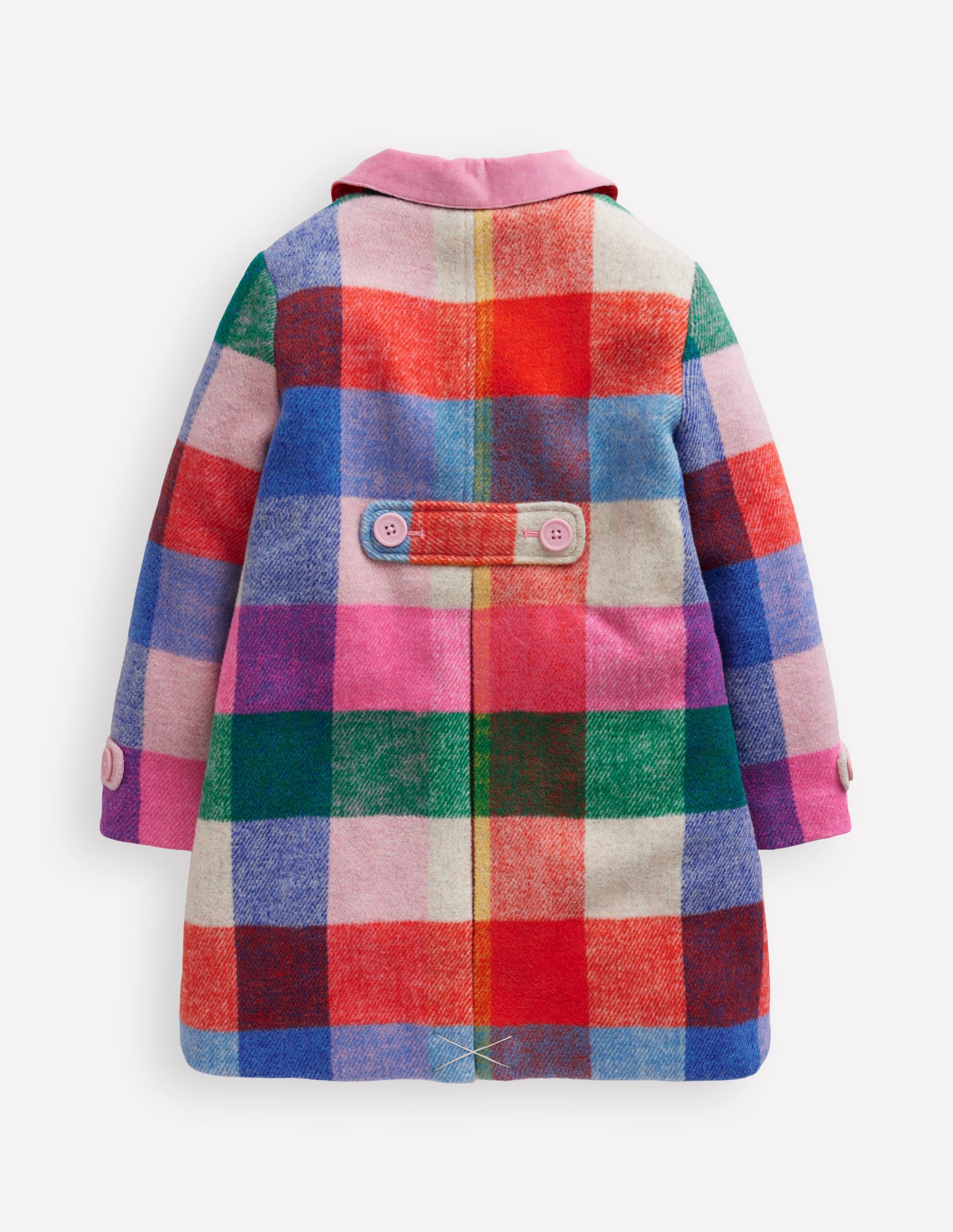 Wonderful Wool Blended Coat-Multi Gingham-5